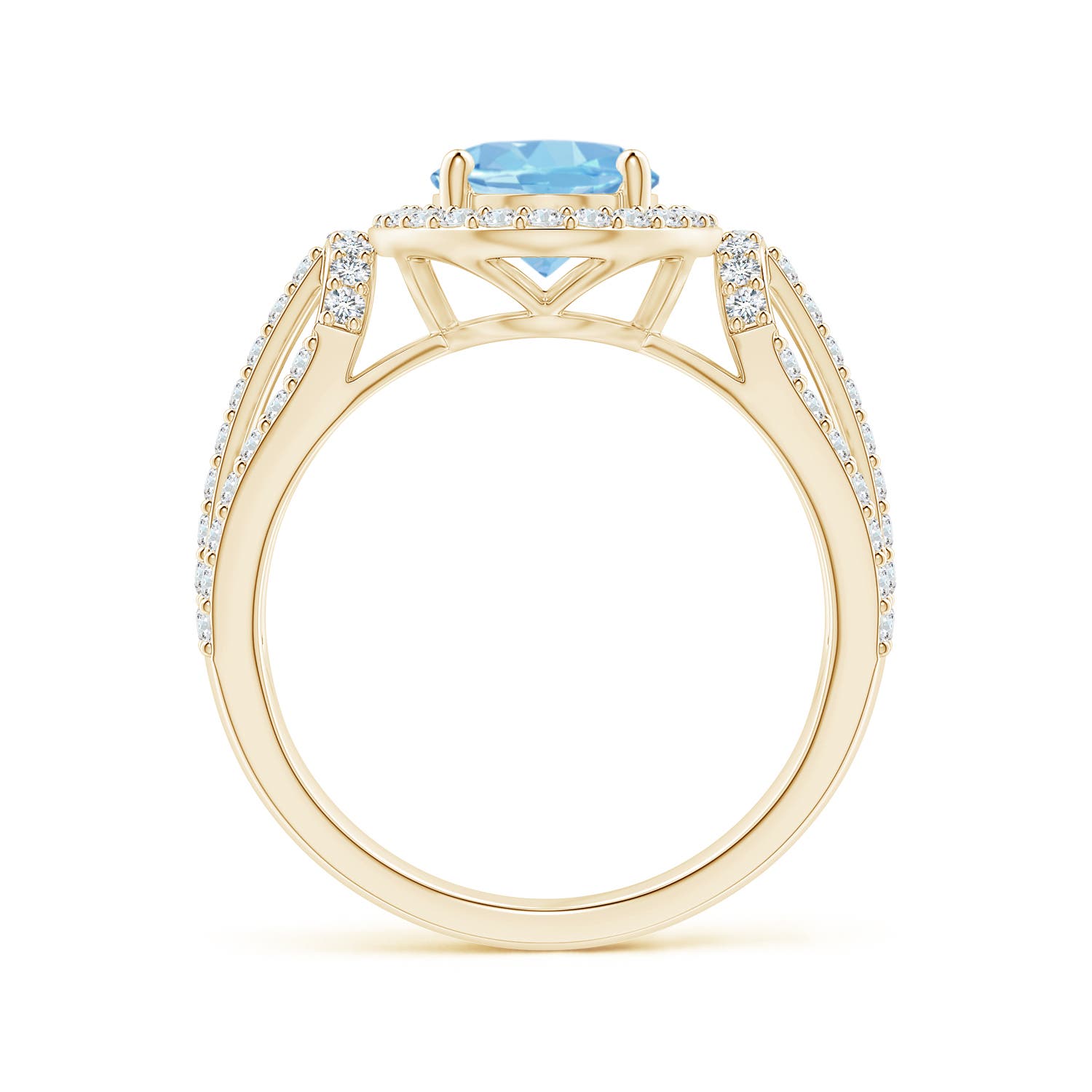 AAAA - Aquamarine / 2.22 CT / 14 KT Yellow Gold