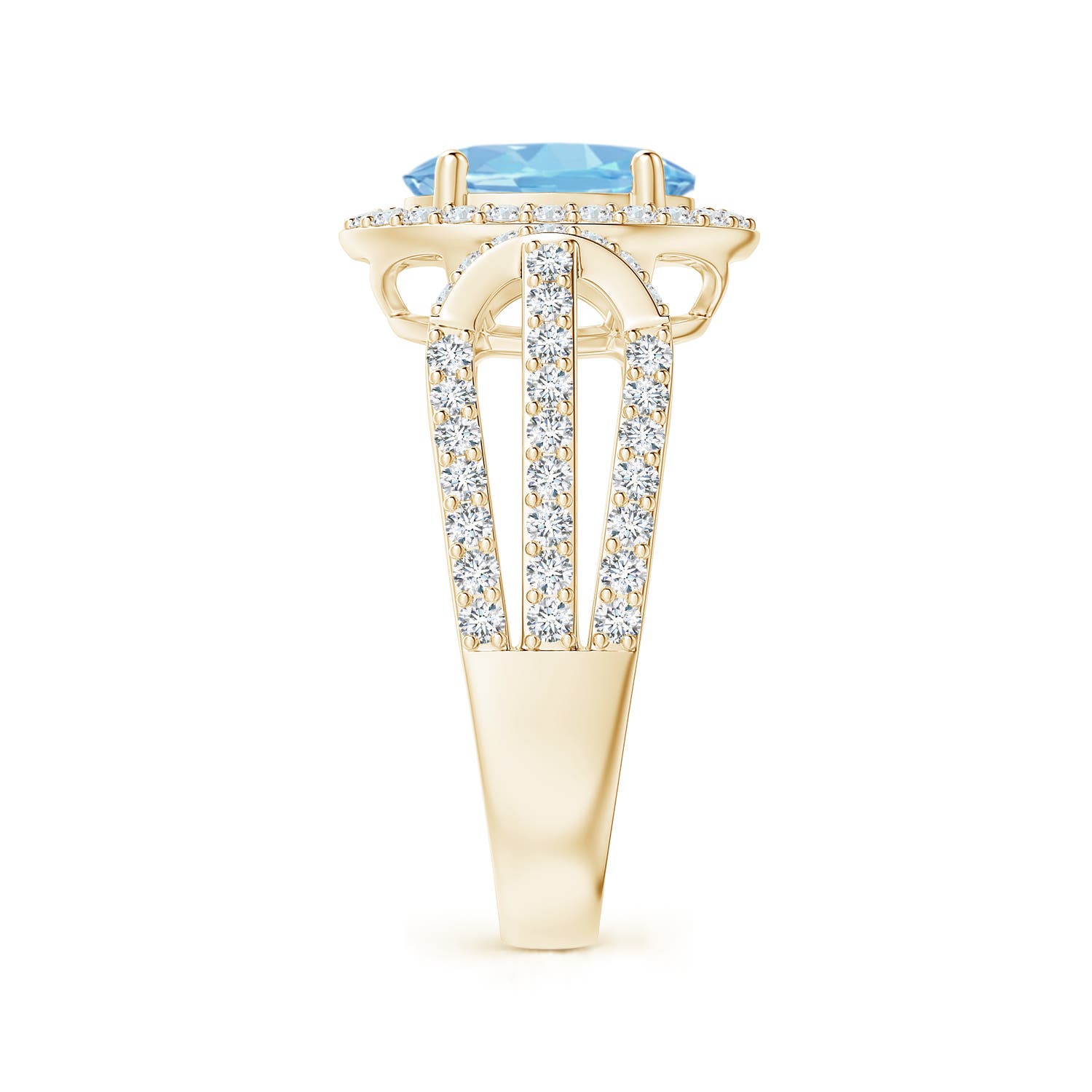 AAAA - Aquamarine / 2.22 CT / 14 KT Yellow Gold