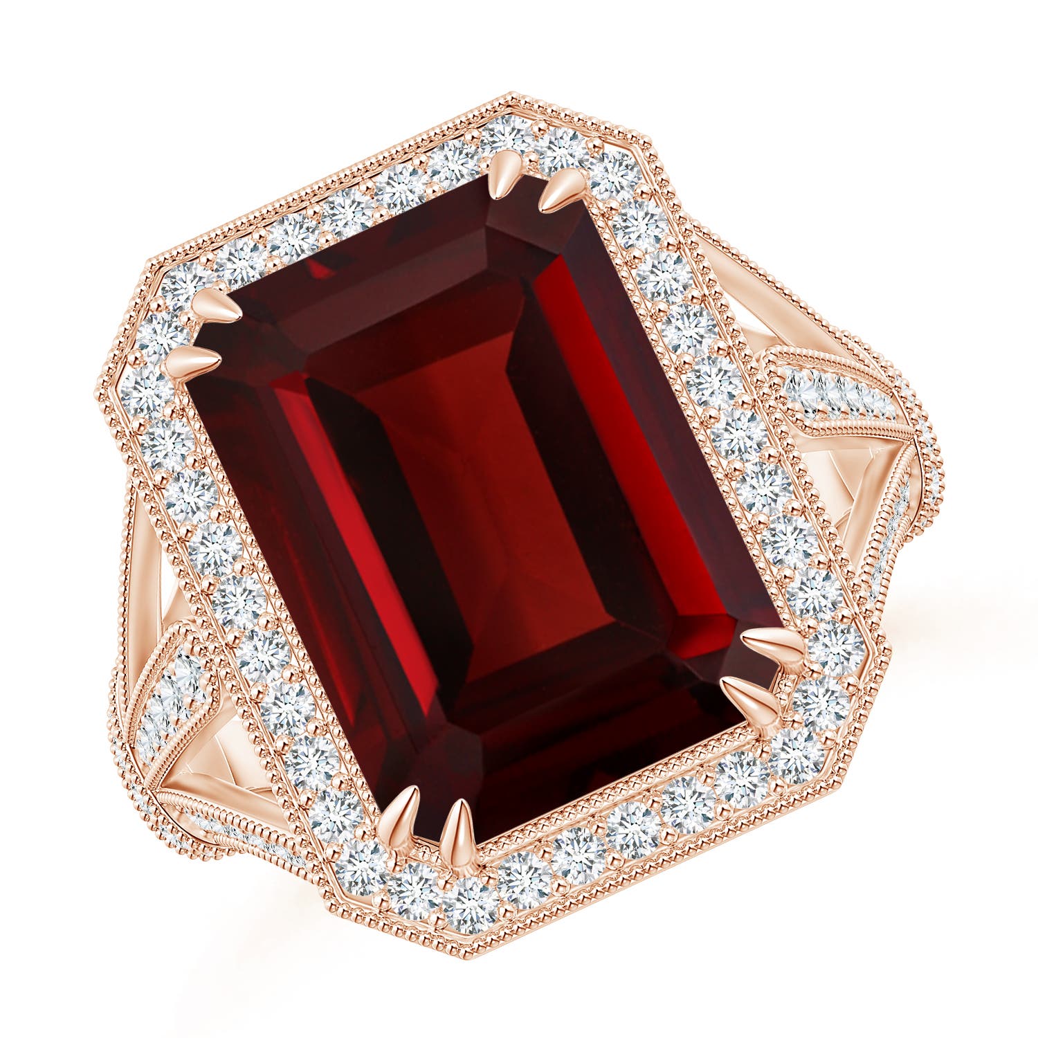 AAA - Garnet / 9.08 CT / 14 KT Rose Gold