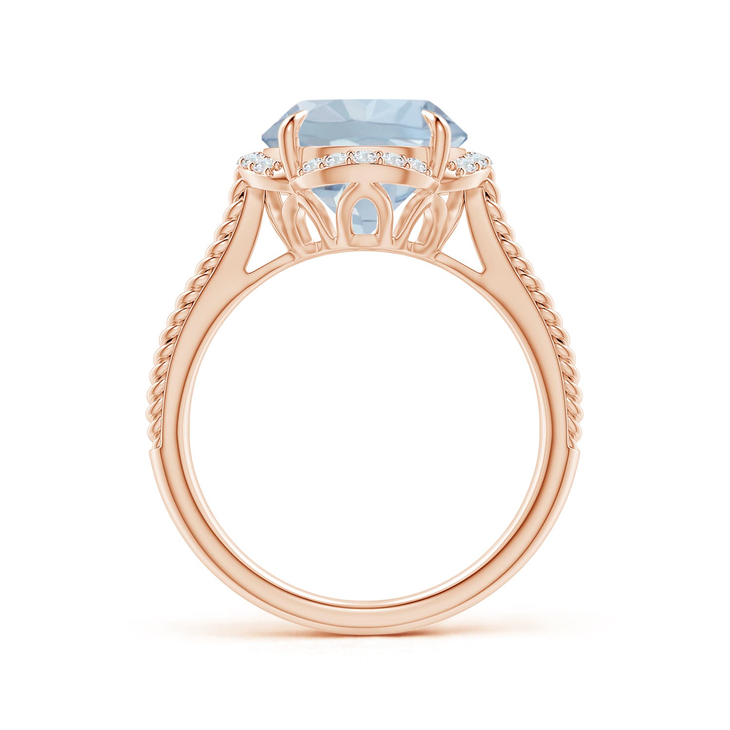 A - Aquamarine / 3.35 CT / 14 KT Rose Gold