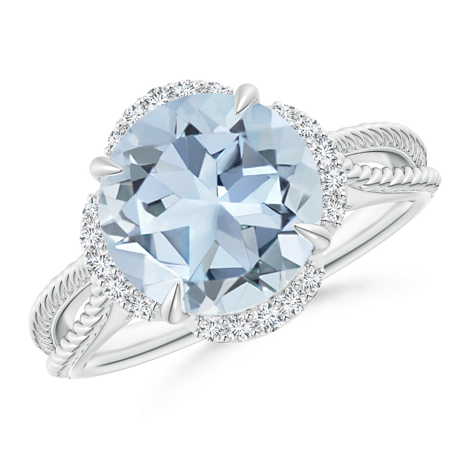 A - Aquamarine / 3.35 CT / 14 KT White Gold