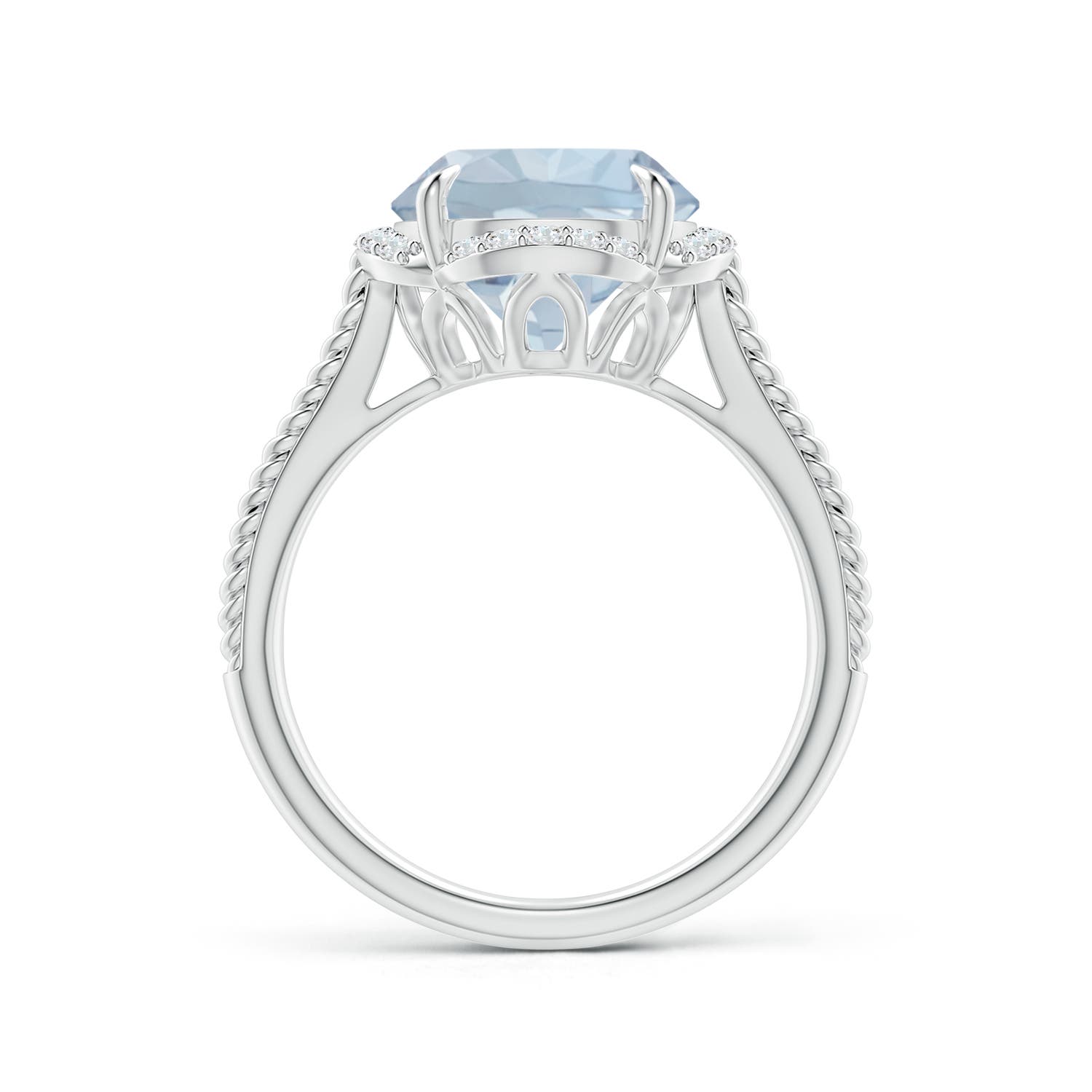 A - Aquamarine / 3.35 CT / 14 KT White Gold