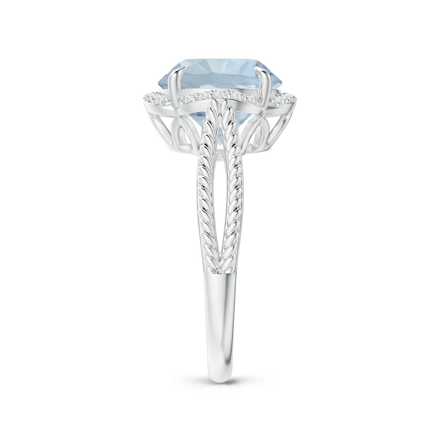 A - Aquamarine / 3.35 CT / 14 KT White Gold