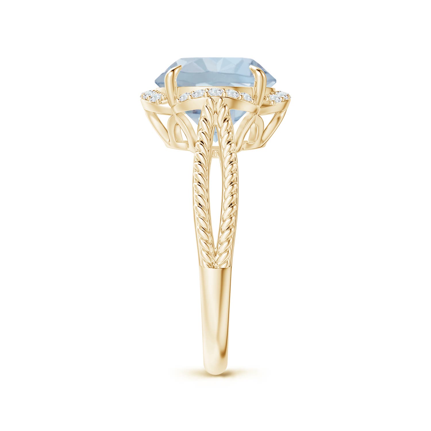 A - Aquamarine / 3.35 CT / 14 KT Yellow Gold