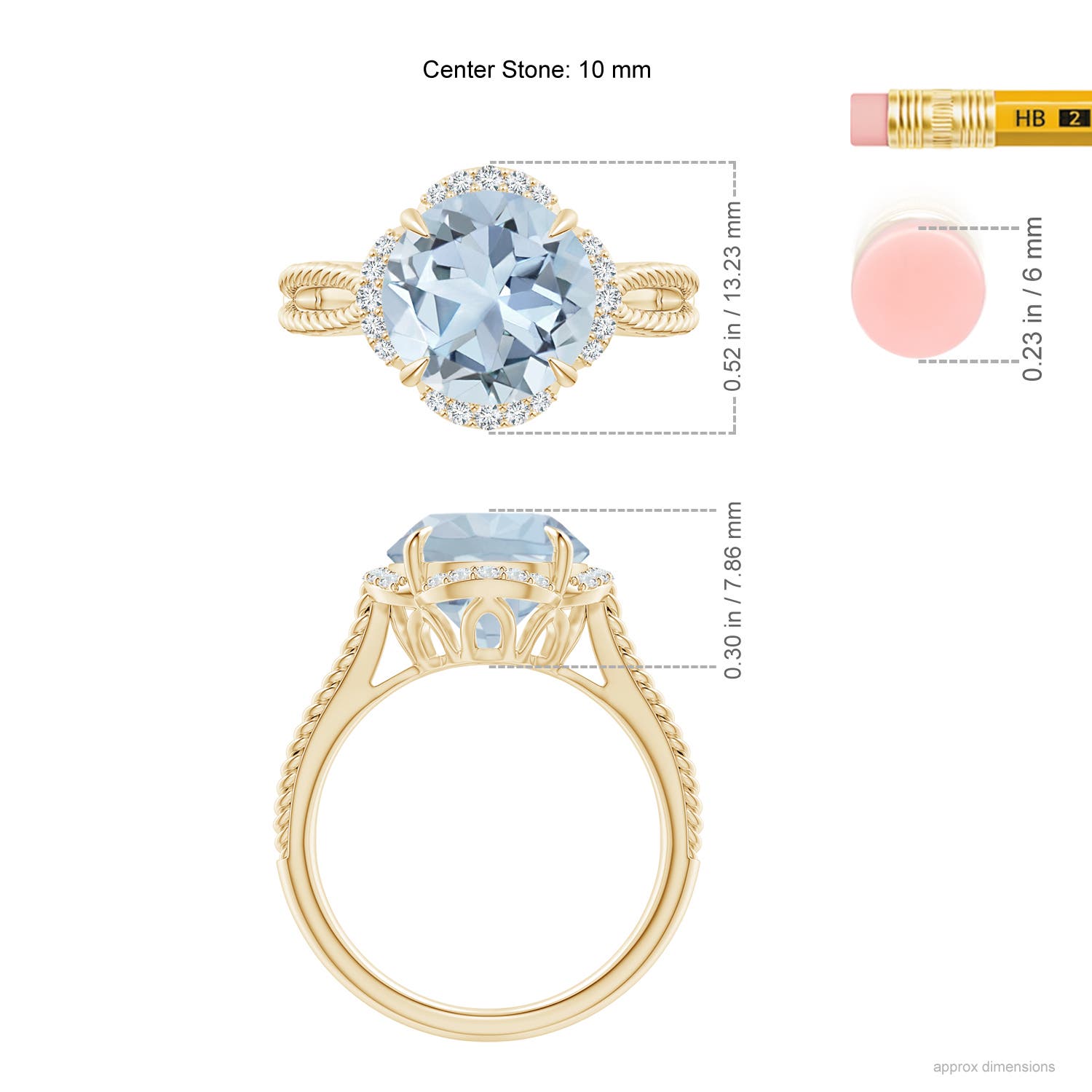 A - Aquamarine / 3.35 CT / 14 KT Yellow Gold