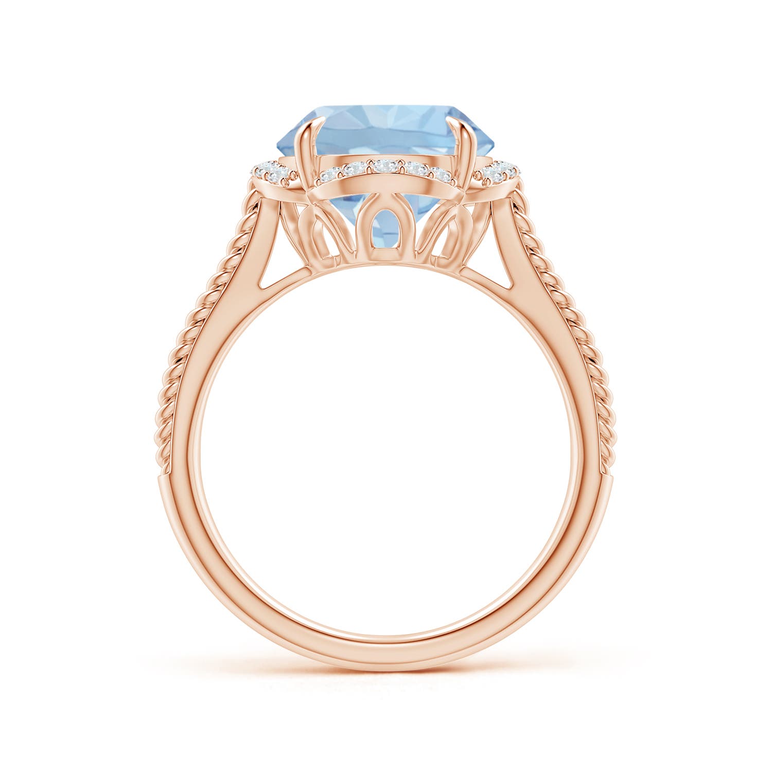 AA - Aquamarine / 3.35 CT / 14 KT Rose Gold