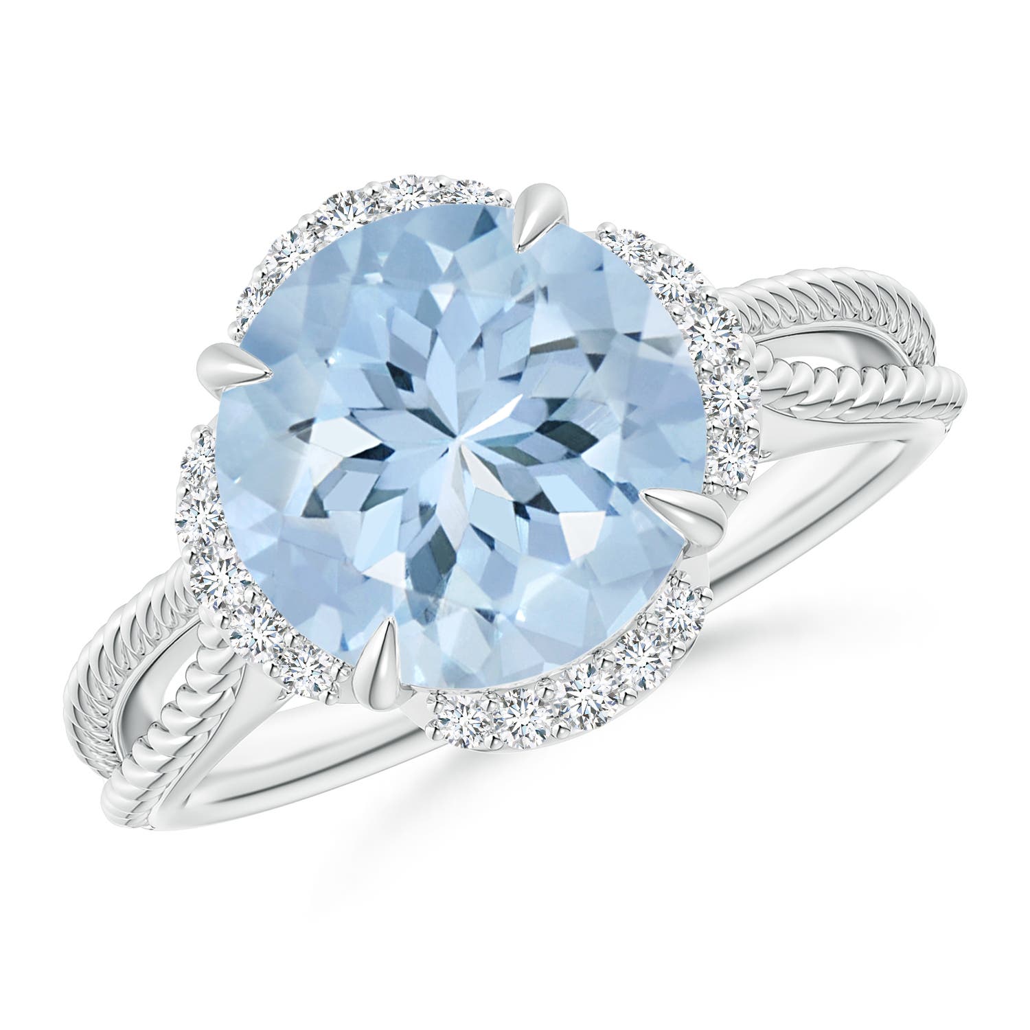 AA - Aquamarine / 3.35 CT / 14 KT White Gold