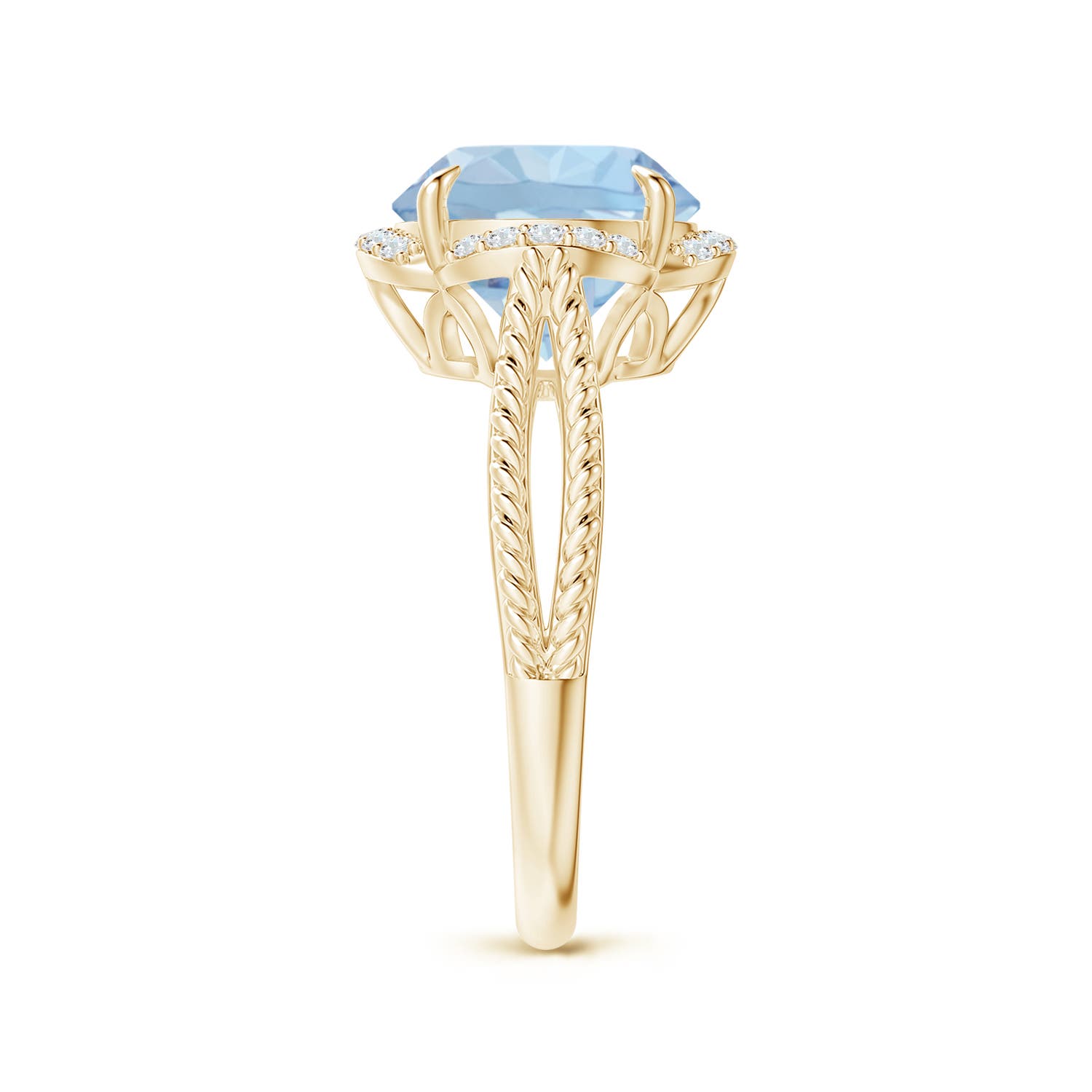 AA - Aquamarine / 3.35 CT / 14 KT Yellow Gold