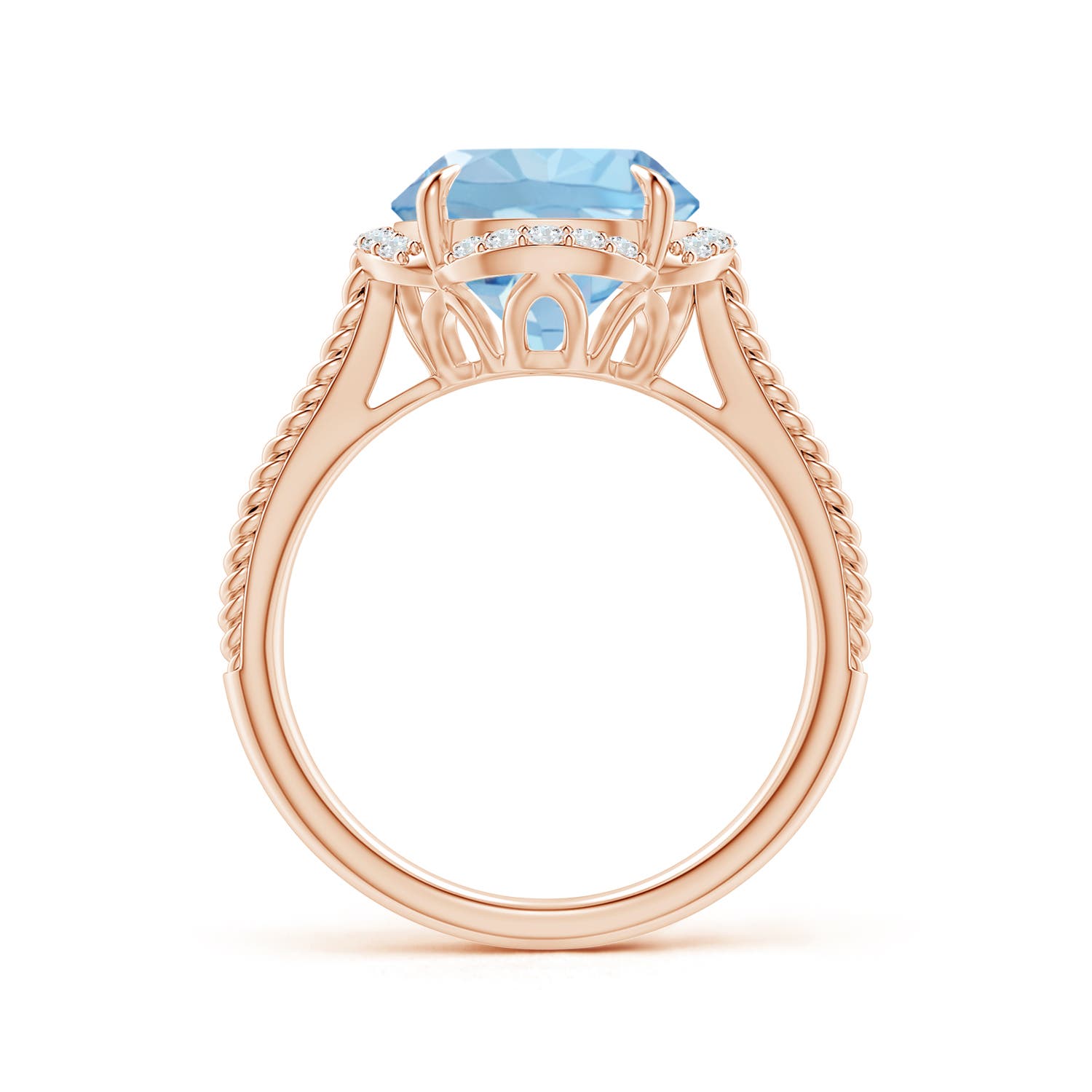 AAA - Aquamarine / 3.35 CT / 14 KT Rose Gold