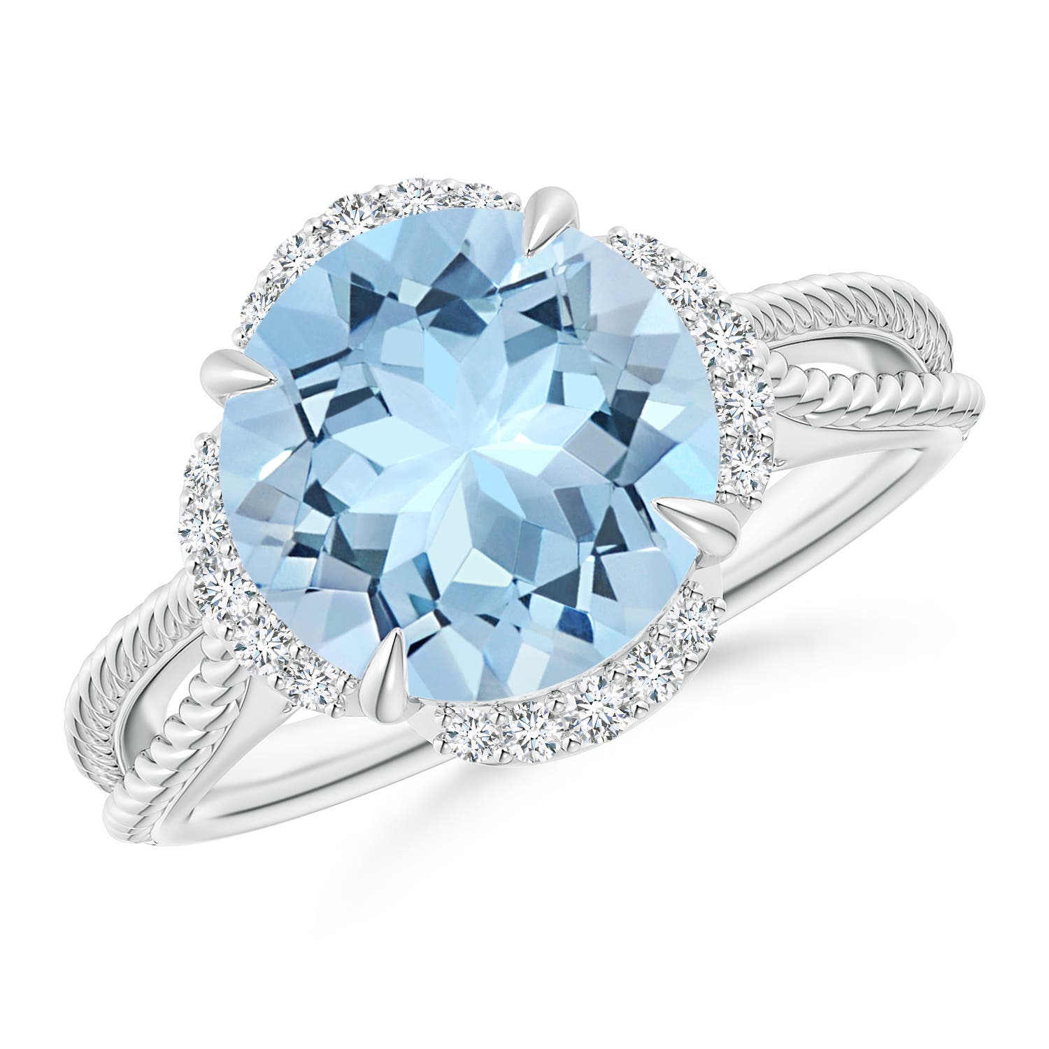 AAA - Aquamarine / 3.35 CT / 14 KT White Gold