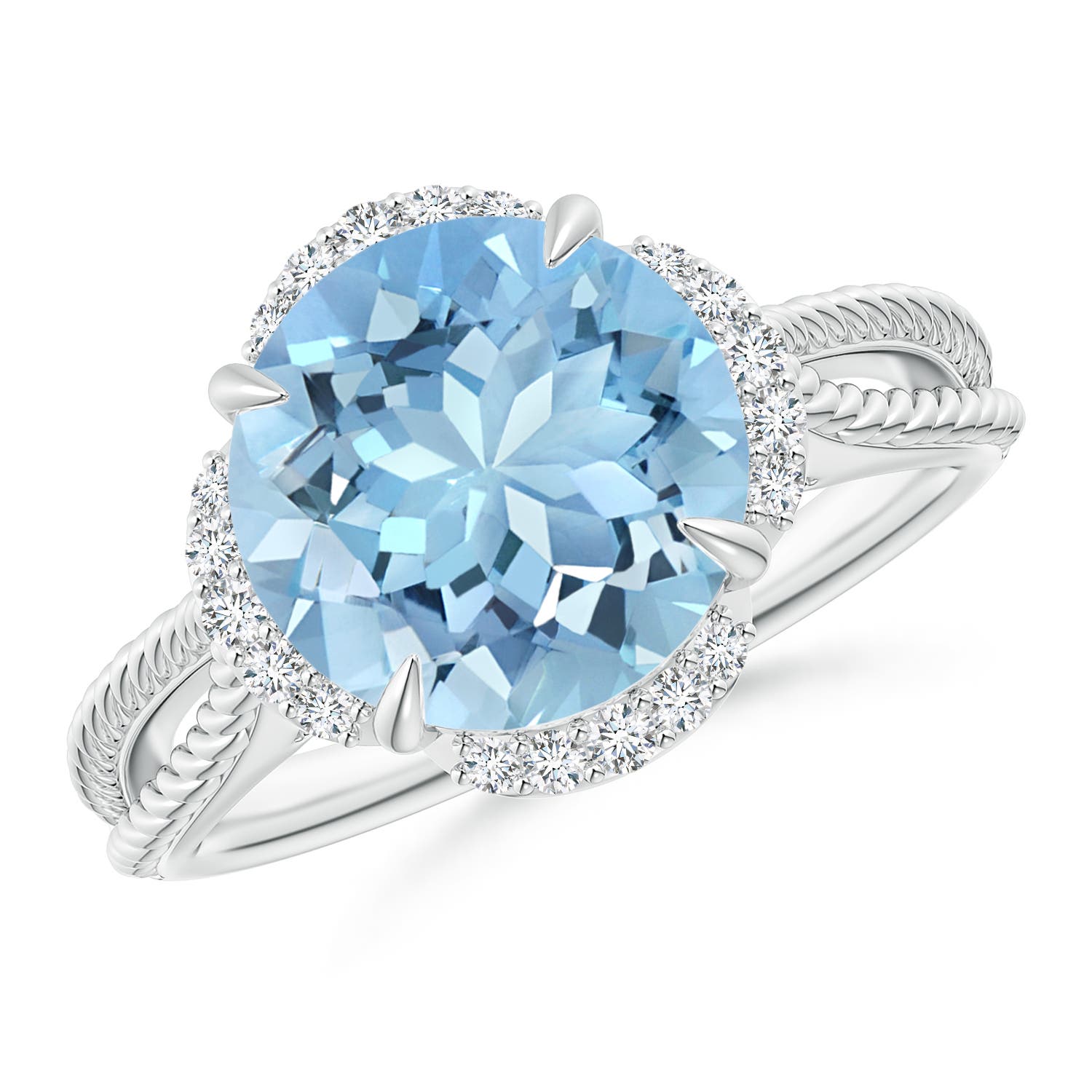 AAAA - Aquamarine / 3.35 CT / 14 KT White Gold