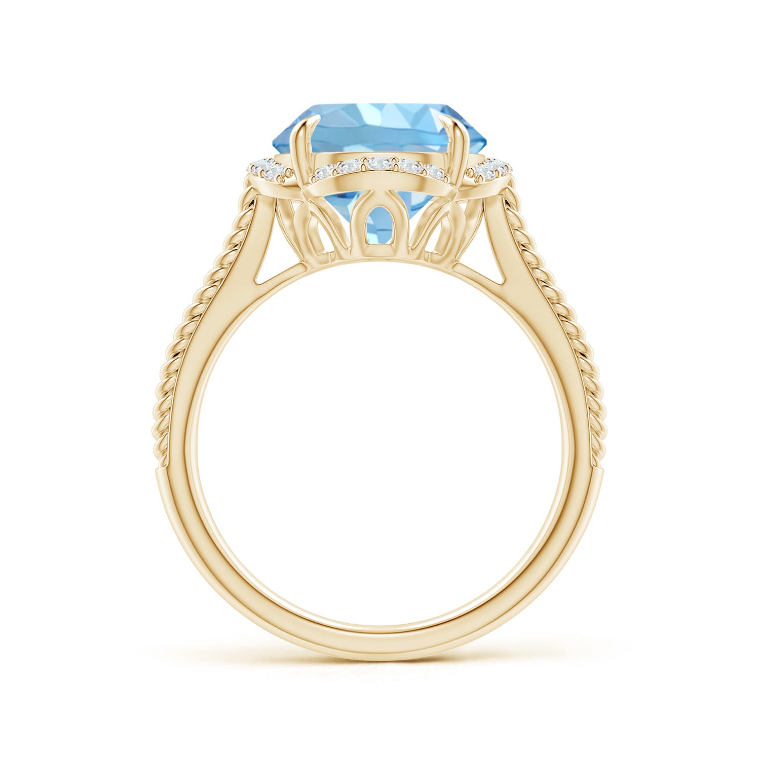 AAAA - Aquamarine / 3.35 CT / 14 KT Yellow Gold