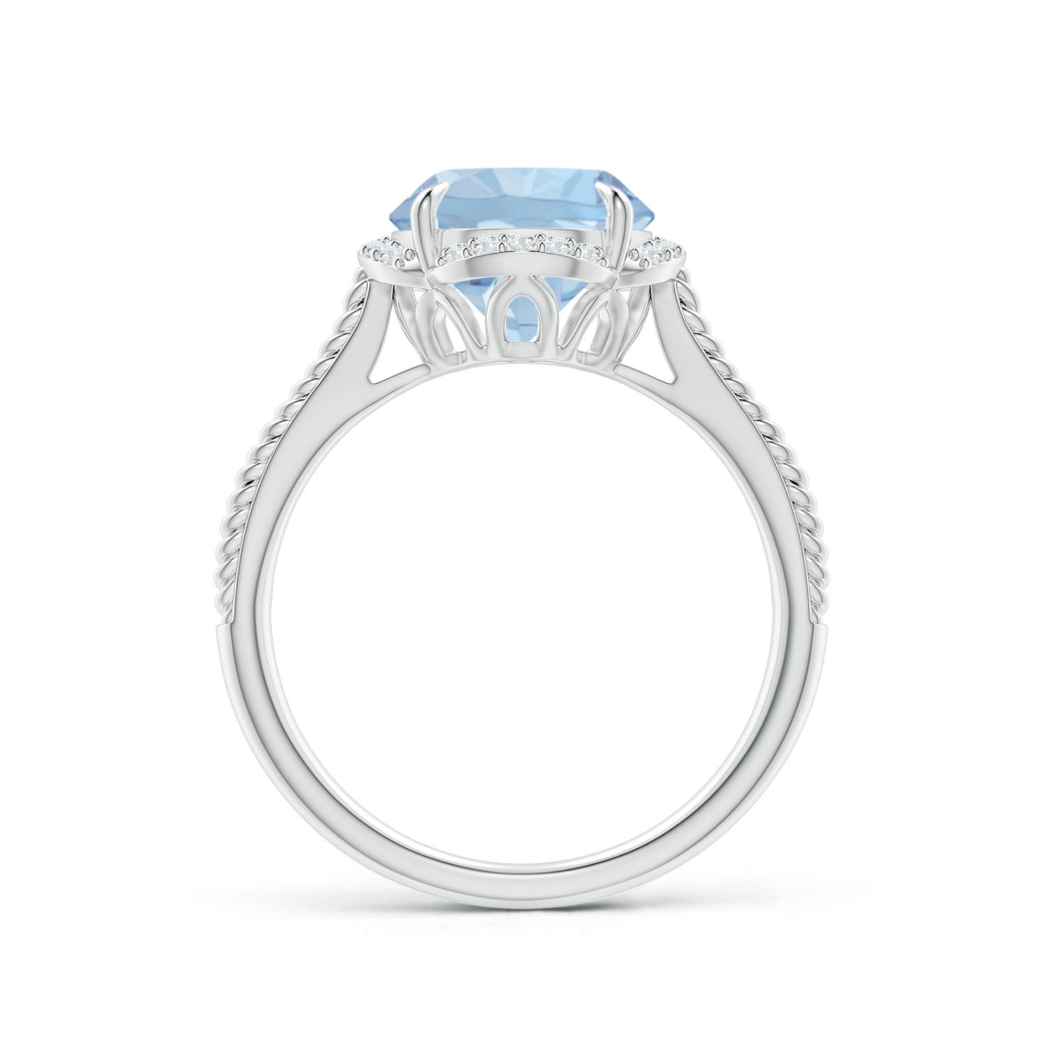 AA - Aquamarine / 2.42 CT / 14 KT White Gold