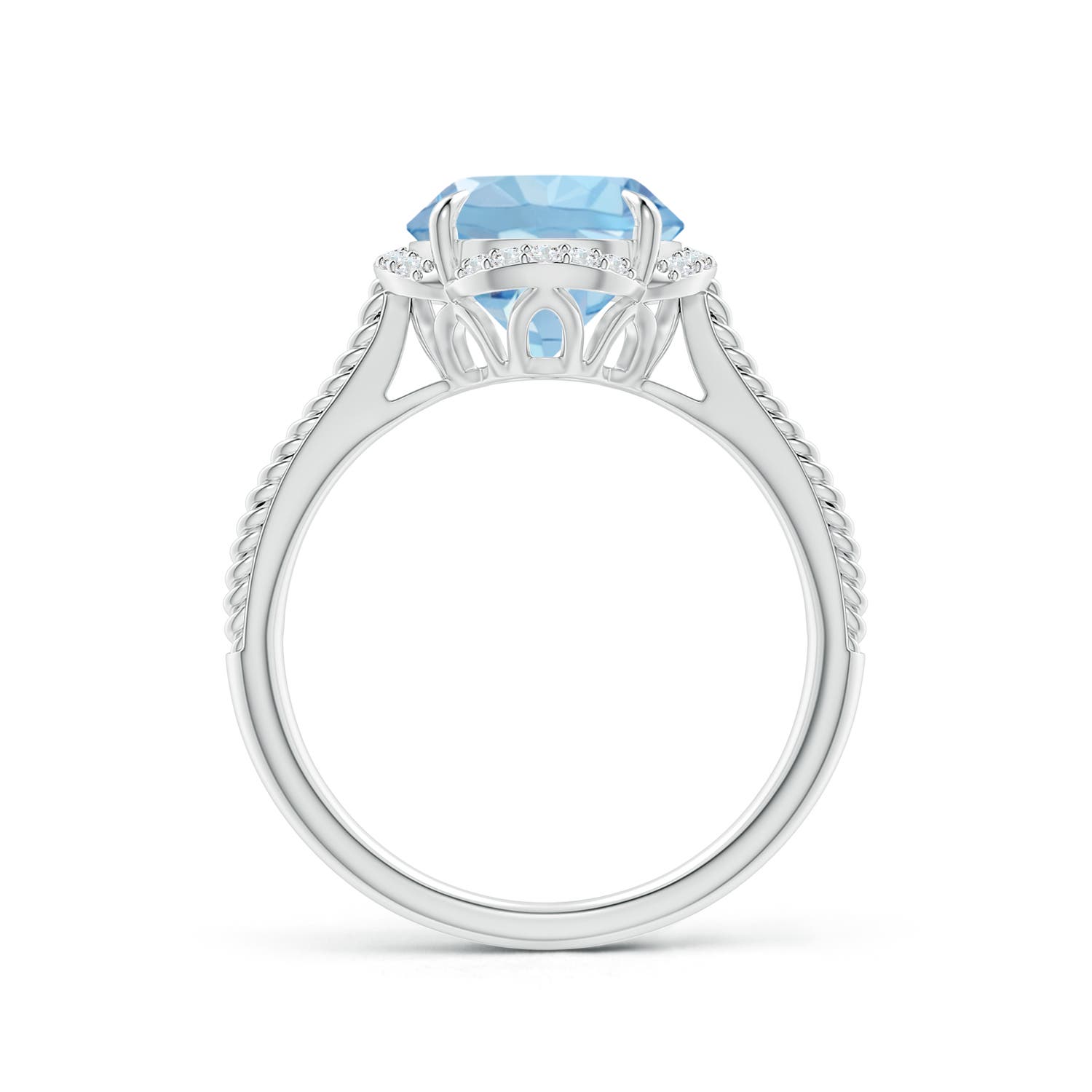 AAA - Aquamarine / 2.42 CT / 14 KT White Gold