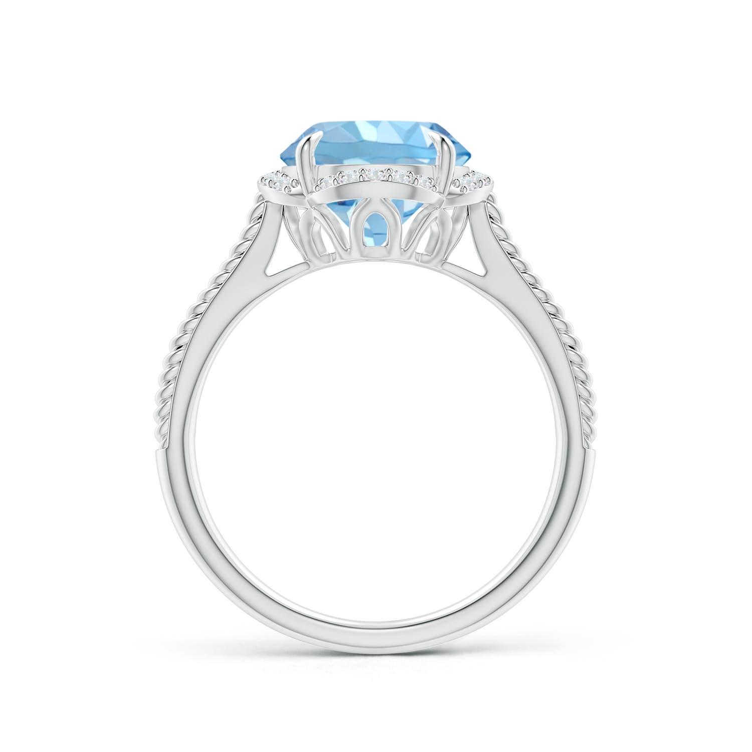 AAAA - Aquamarine / 2.42 CT / 14 KT White Gold