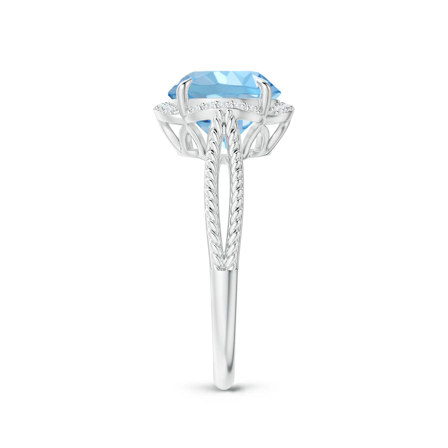 AAAA - Aquamarine / 2.42 CT / 14 KT White Gold