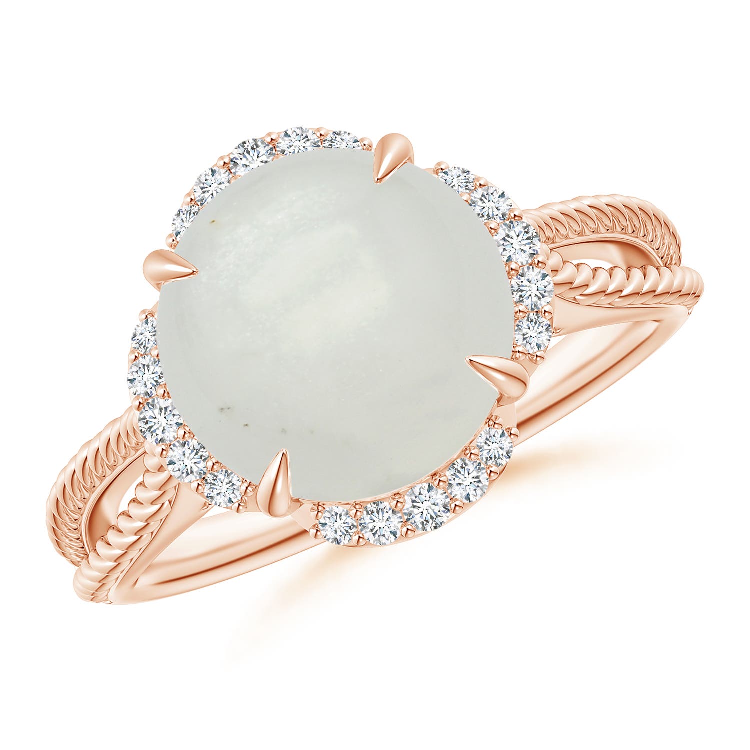 A - Moonstone / 3.85 CT / 14 KT Rose Gold