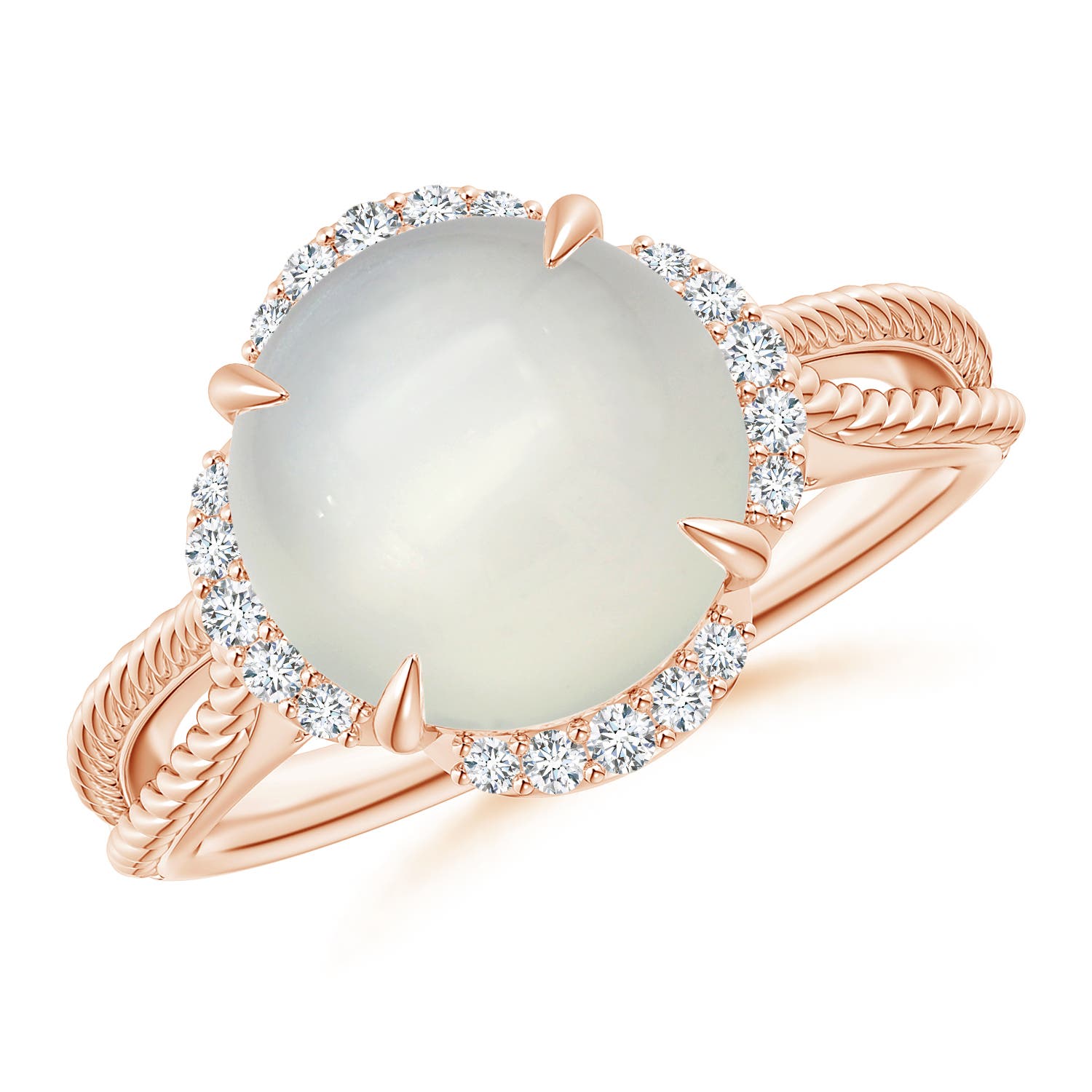 AAA - Moonstone / 3.85 CT / 14 KT Rose Gold