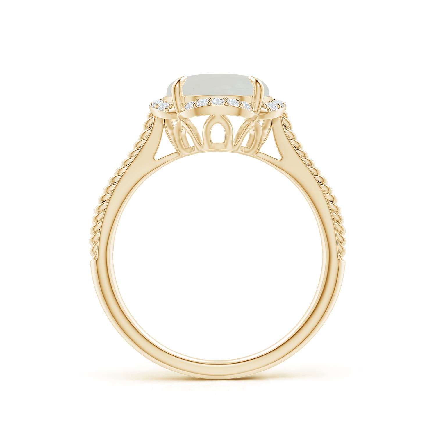 A - Moonstone / 2.82 CT / 14 KT Yellow Gold