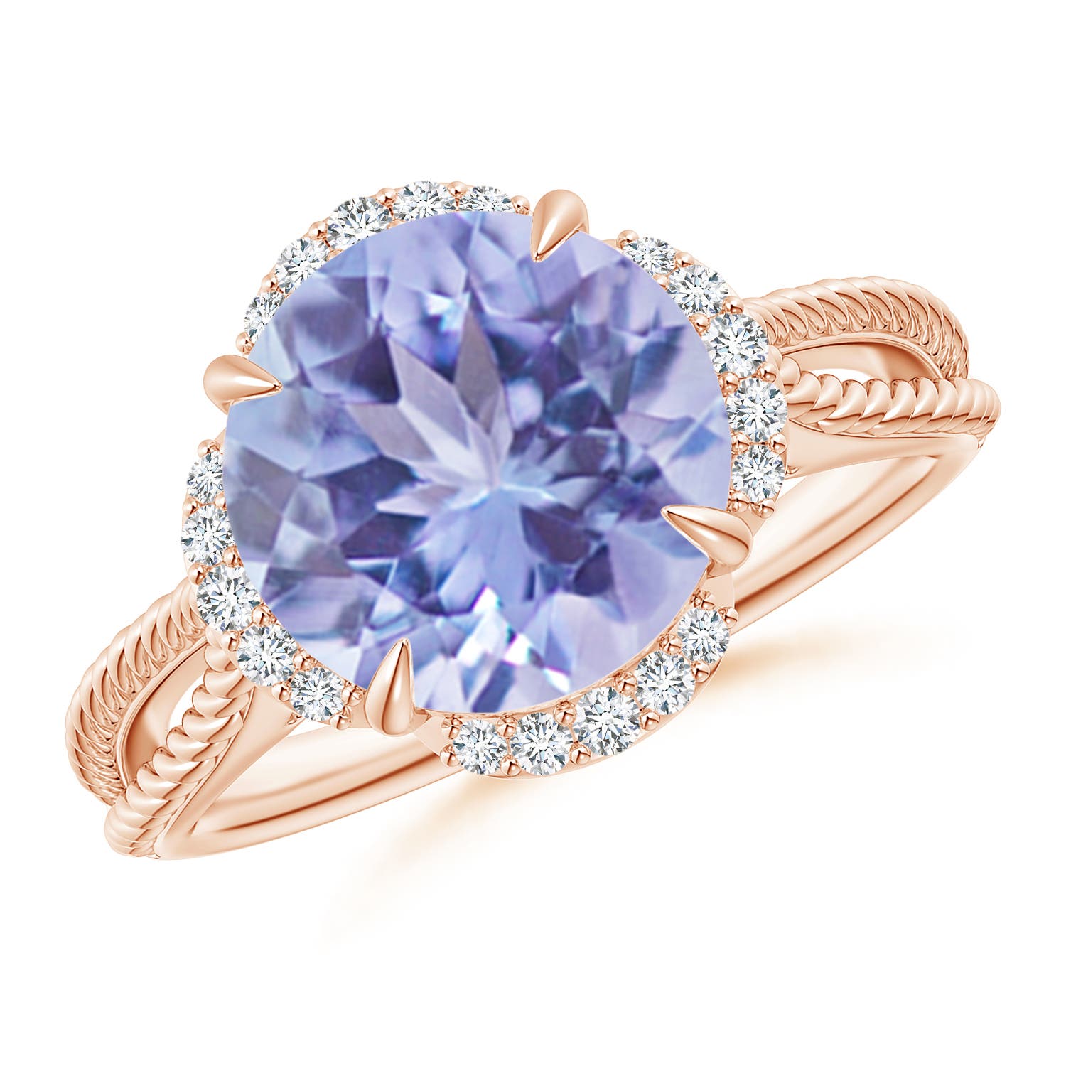 A - Tanzanite / 3.65 CT / 14 KT Rose Gold