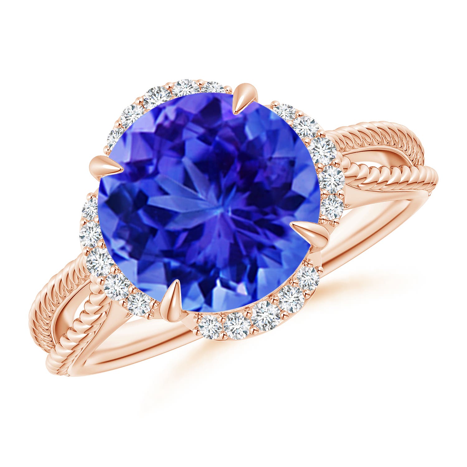 AAA - Tanzanite / 3.65 CT / 14 KT Rose Gold