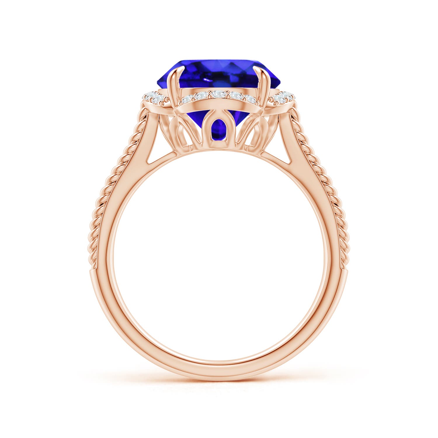 AAA - Tanzanite / 3.65 CT / 14 KT Rose Gold