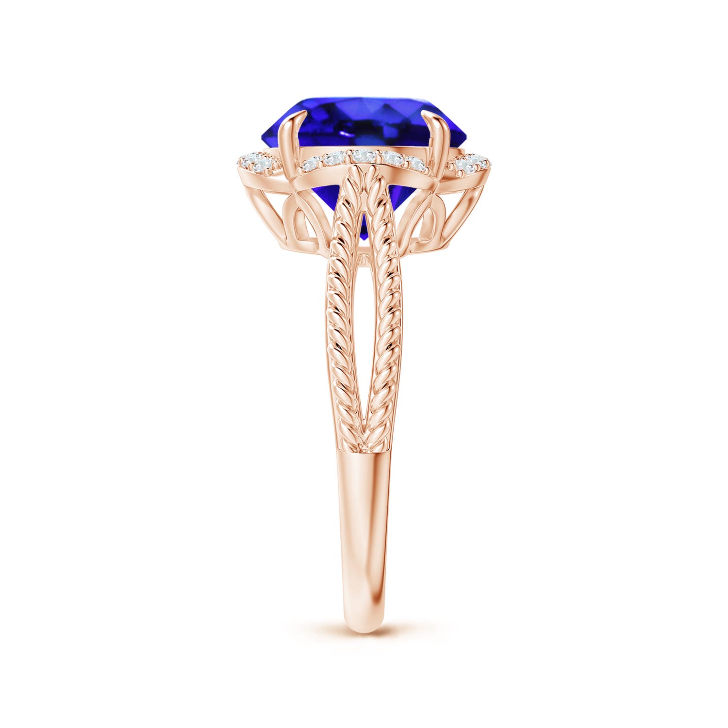 AAA - Tanzanite / 3.65 CT / 14 KT Rose Gold