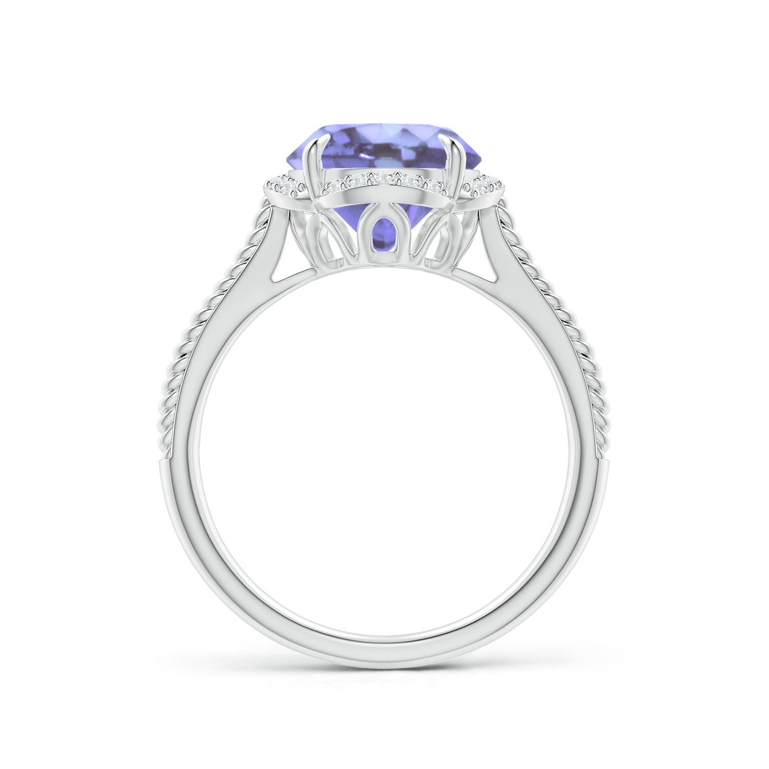 A - Tanzanite / 2.52 CT / 14 KT White Gold