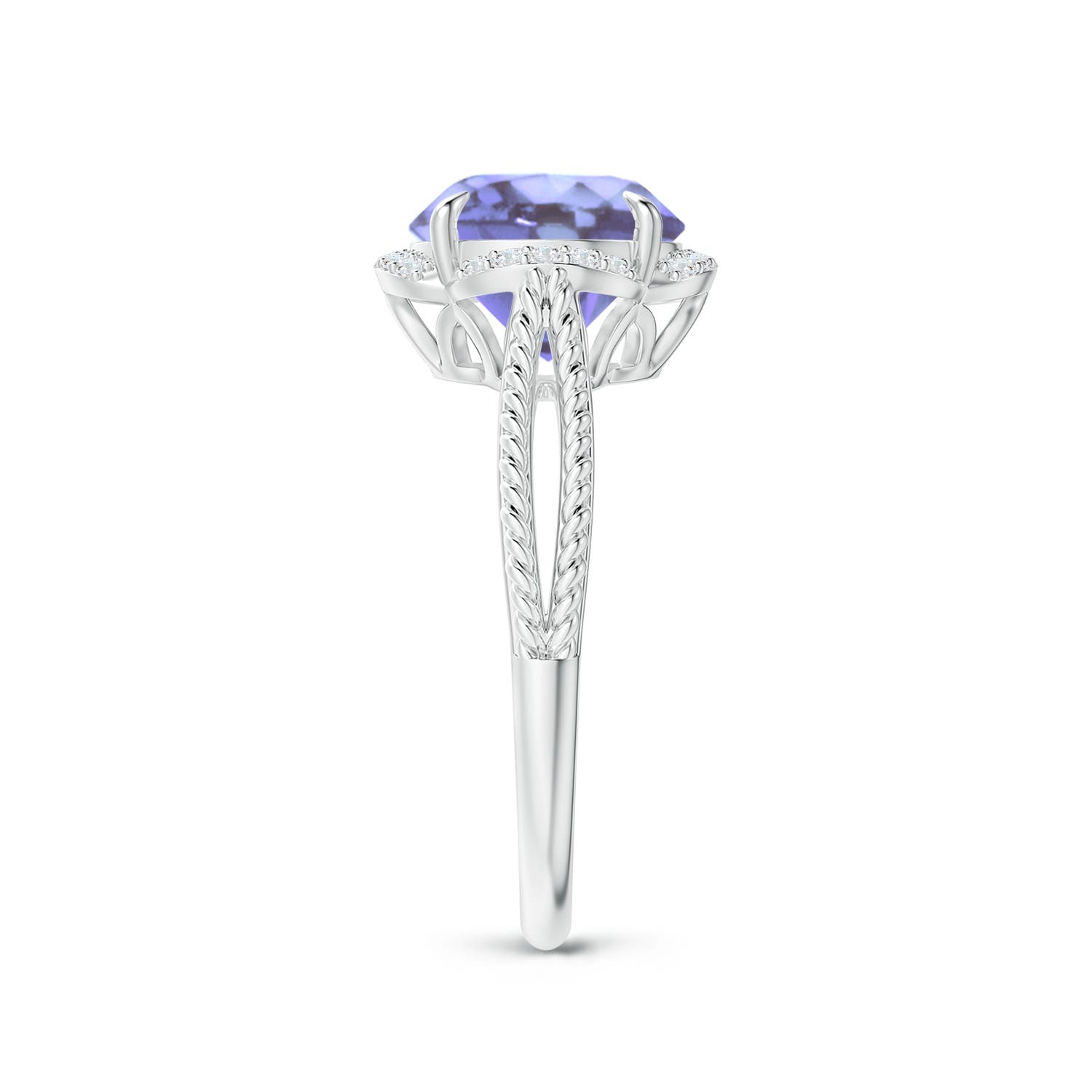 A - Tanzanite / 2.52 CT / 14 KT White Gold