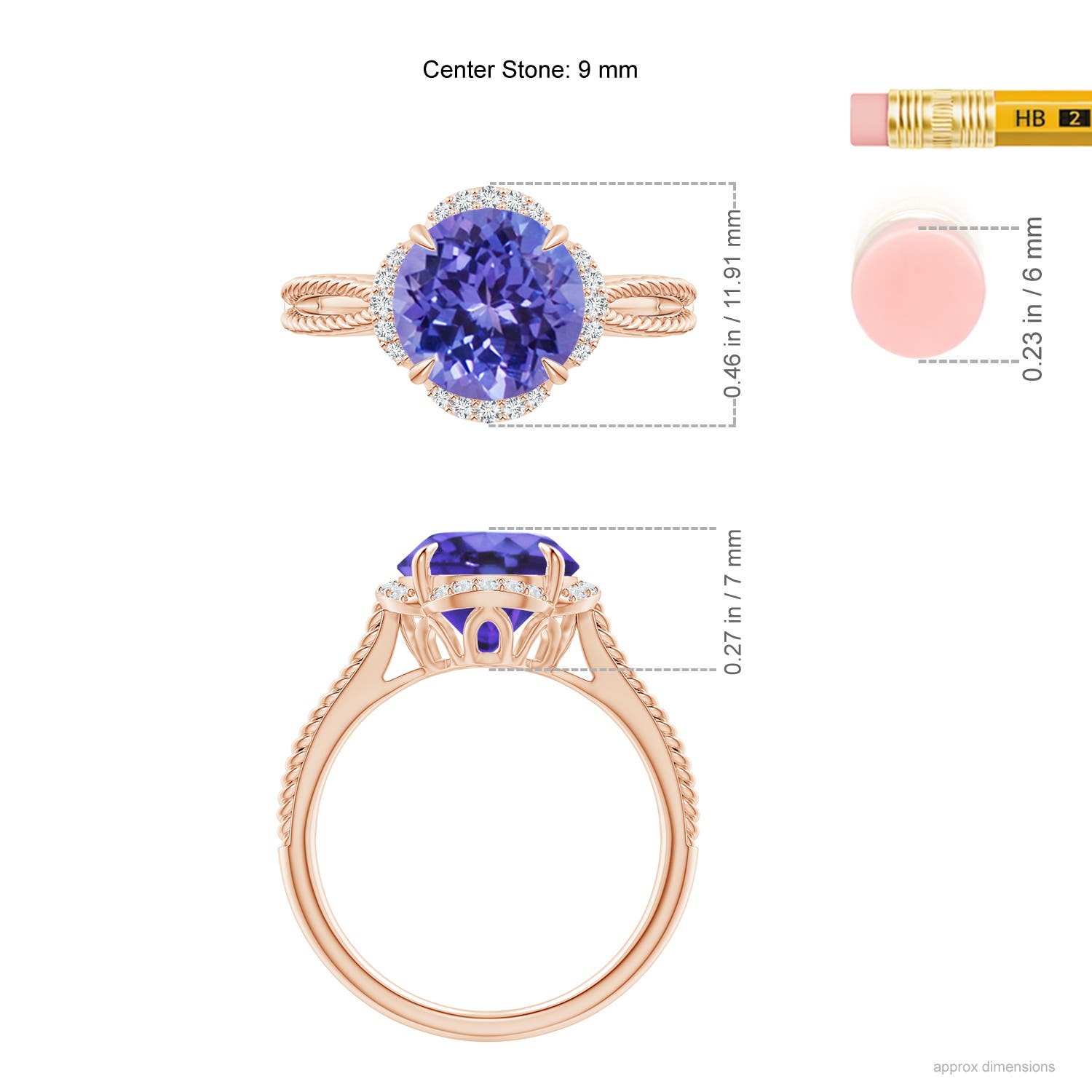 AA - Tanzanite / 2.52 CT / 14 KT Rose Gold