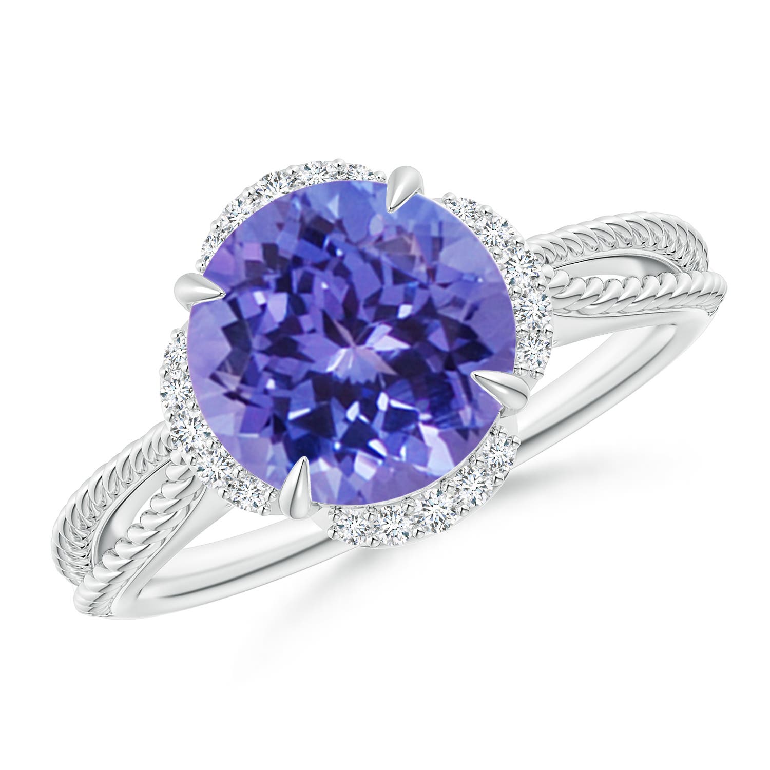 AA - Tanzanite / 2.52 CT / 14 KT White Gold