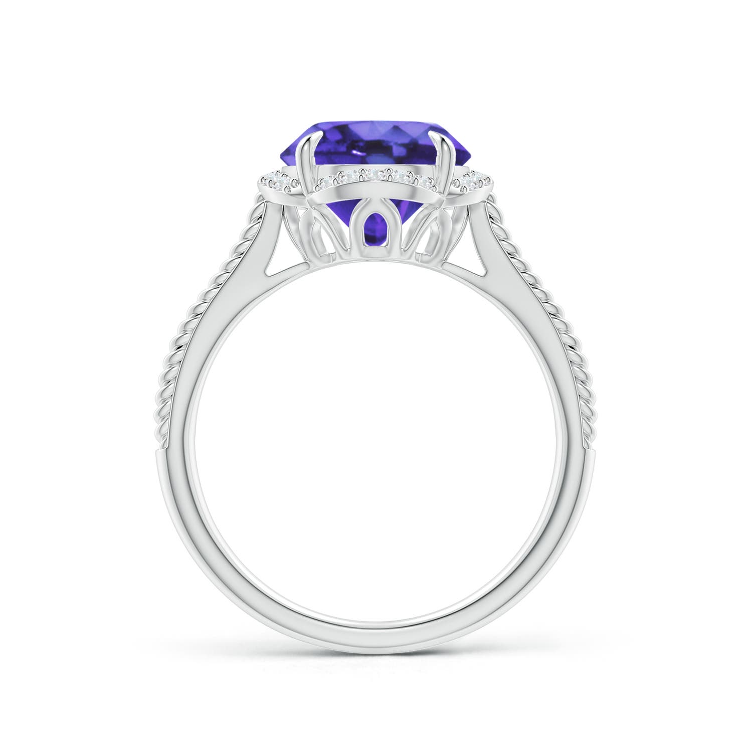 AA - Tanzanite / 2.52 CT / 14 KT White Gold