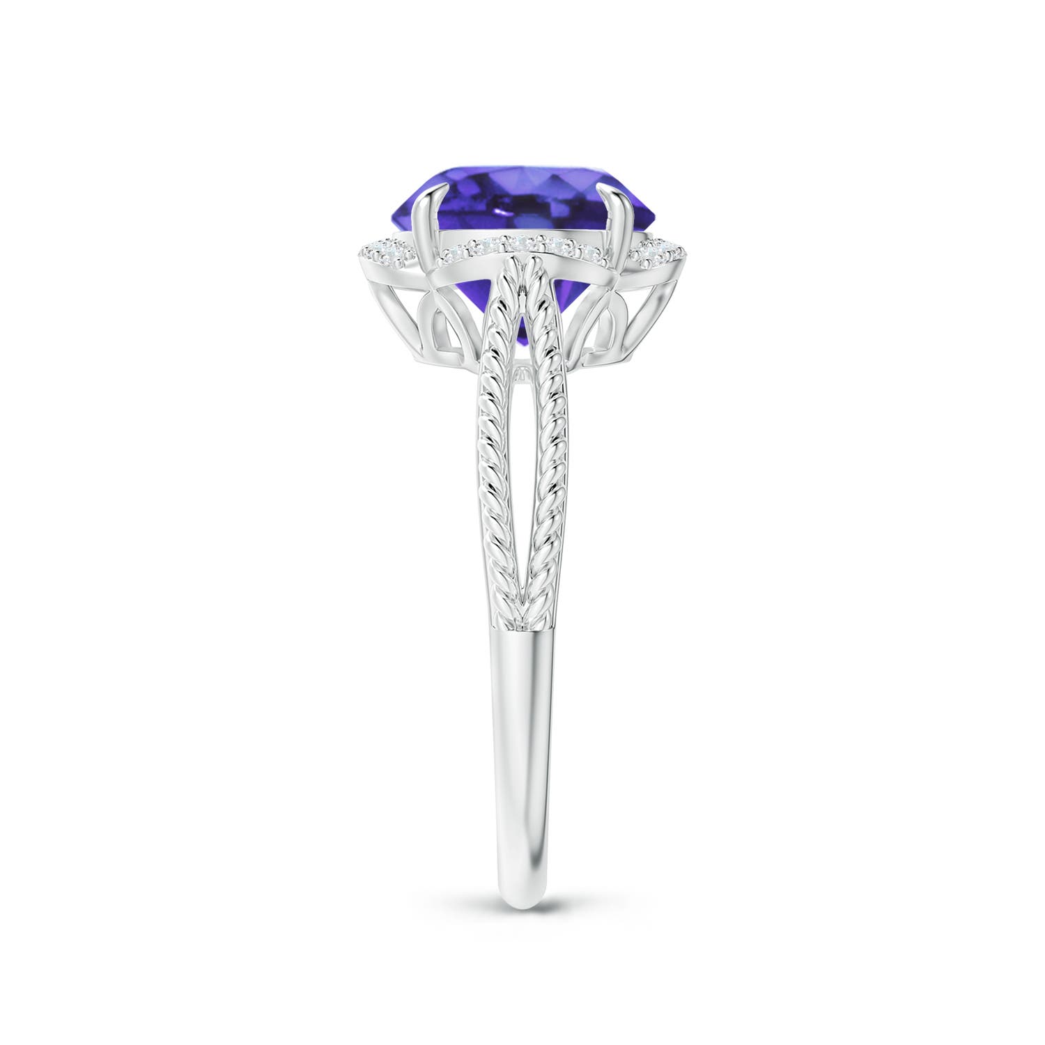 AA - Tanzanite / 2.52 CT / 14 KT White Gold