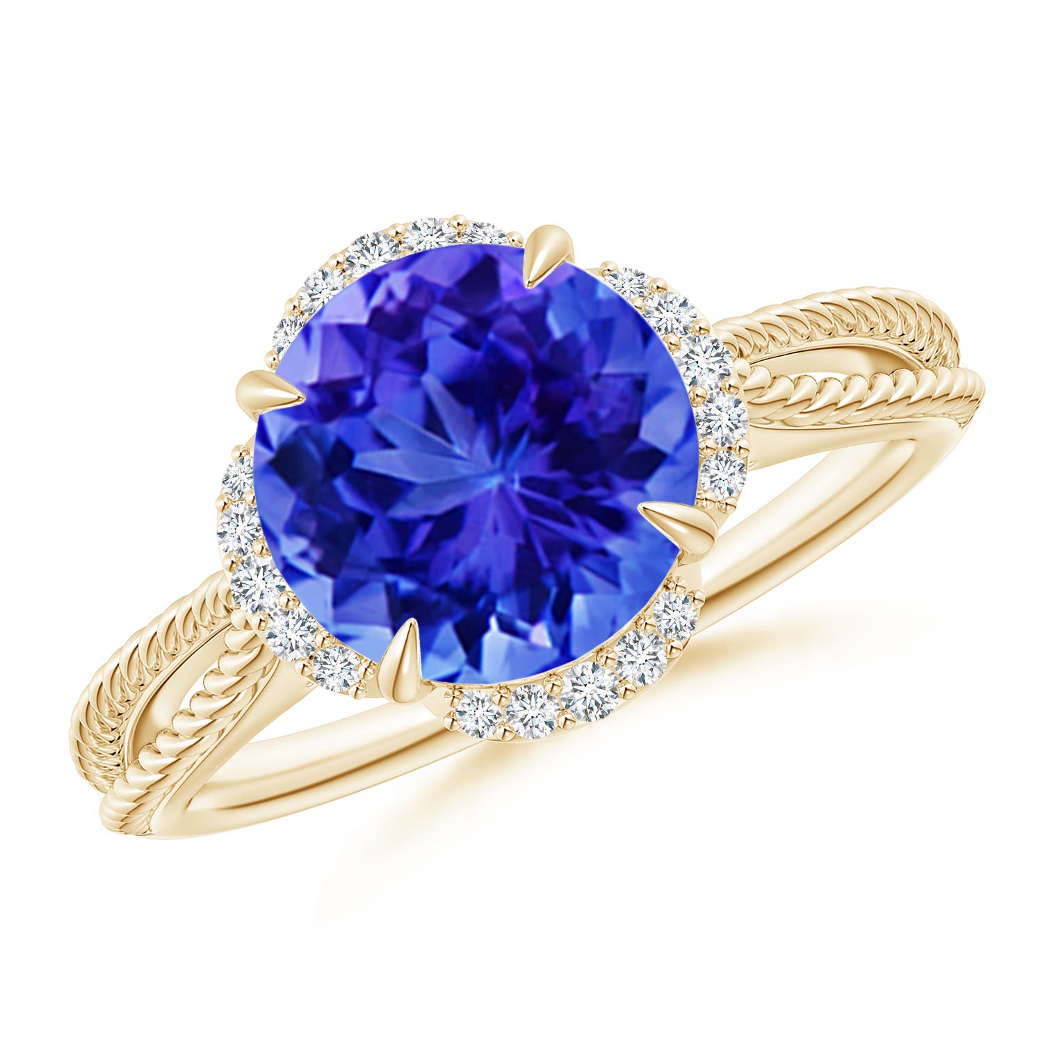 AAA - Tanzanite / 2.52 CT / 14 KT Yellow Gold