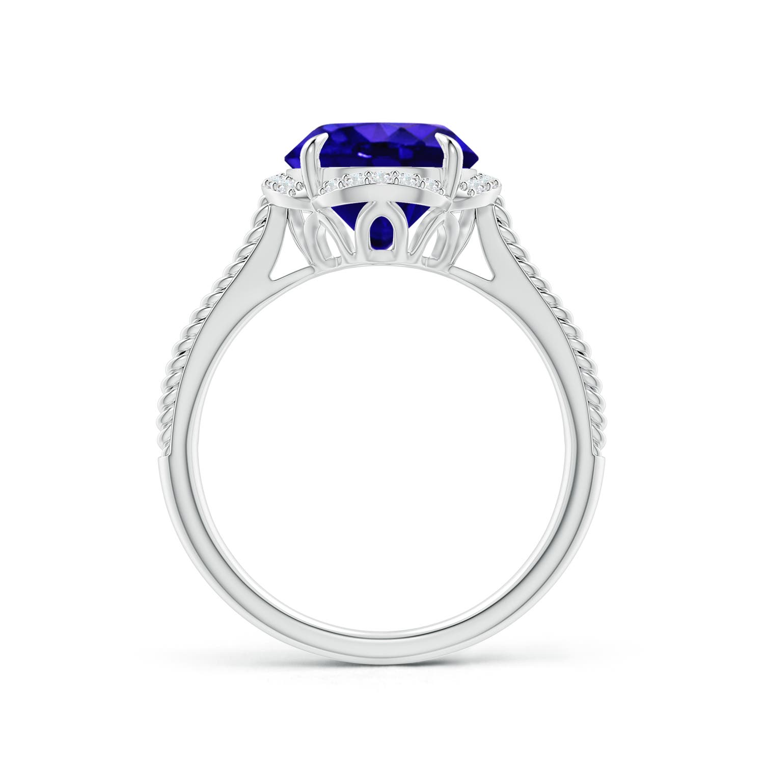 AAAA - Tanzanite / 2.52 CT / 14 KT White Gold