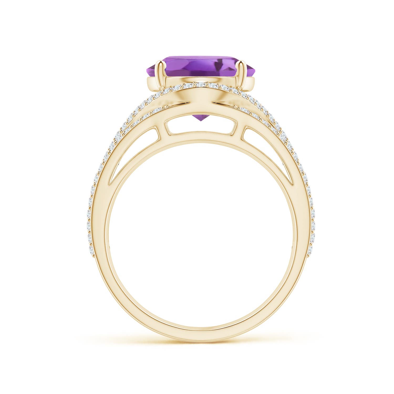 A - Amethyst / 4.94 CT / 14 KT Yellow Gold