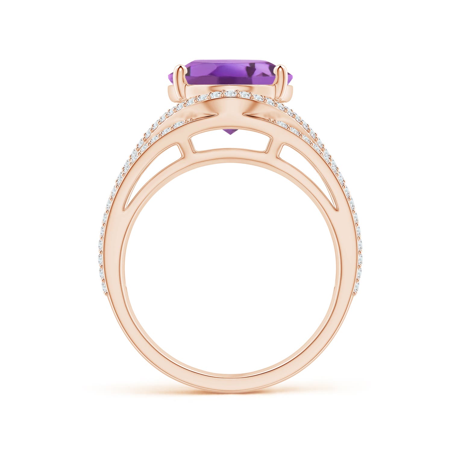 A - Amethyst / 5.89 CT / 14 KT Rose Gold