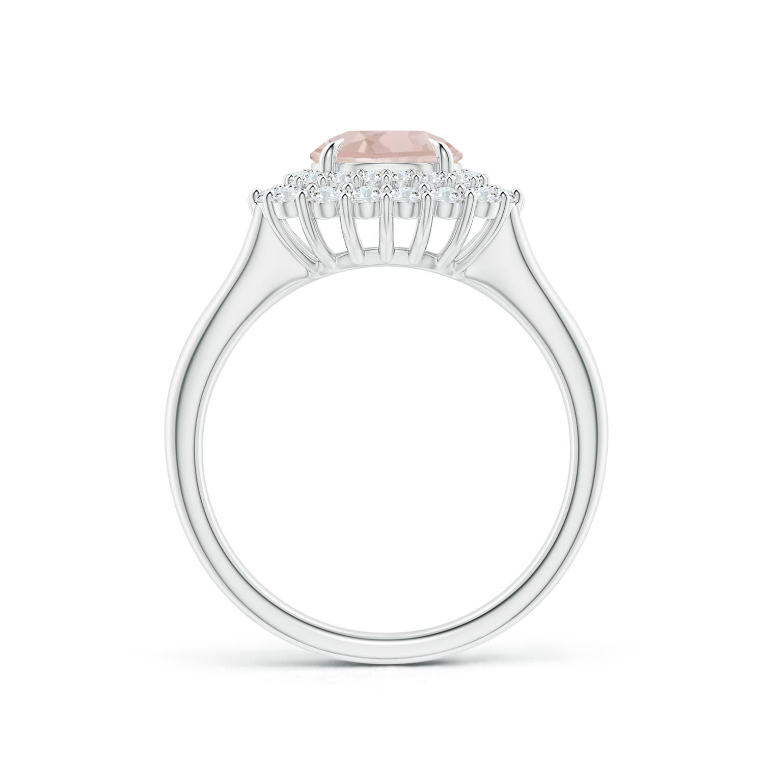 A - Morganite / 1.71 CT / 14 KT White Gold