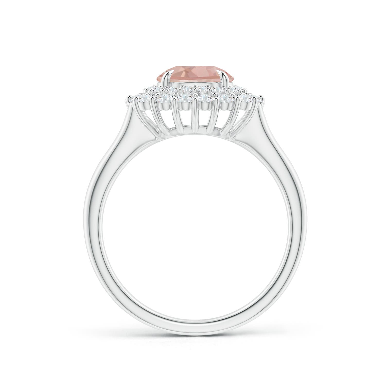 AAA - Morganite / 1.71 CT / 14 KT White Gold