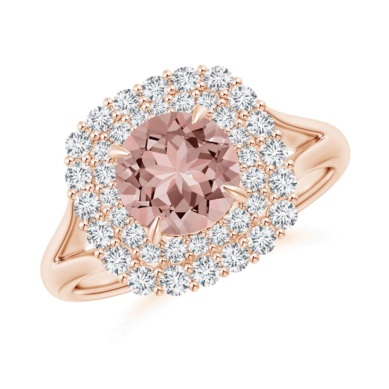 AAAA - Morganite / 1.71 CT / 14 KT Rose Gold