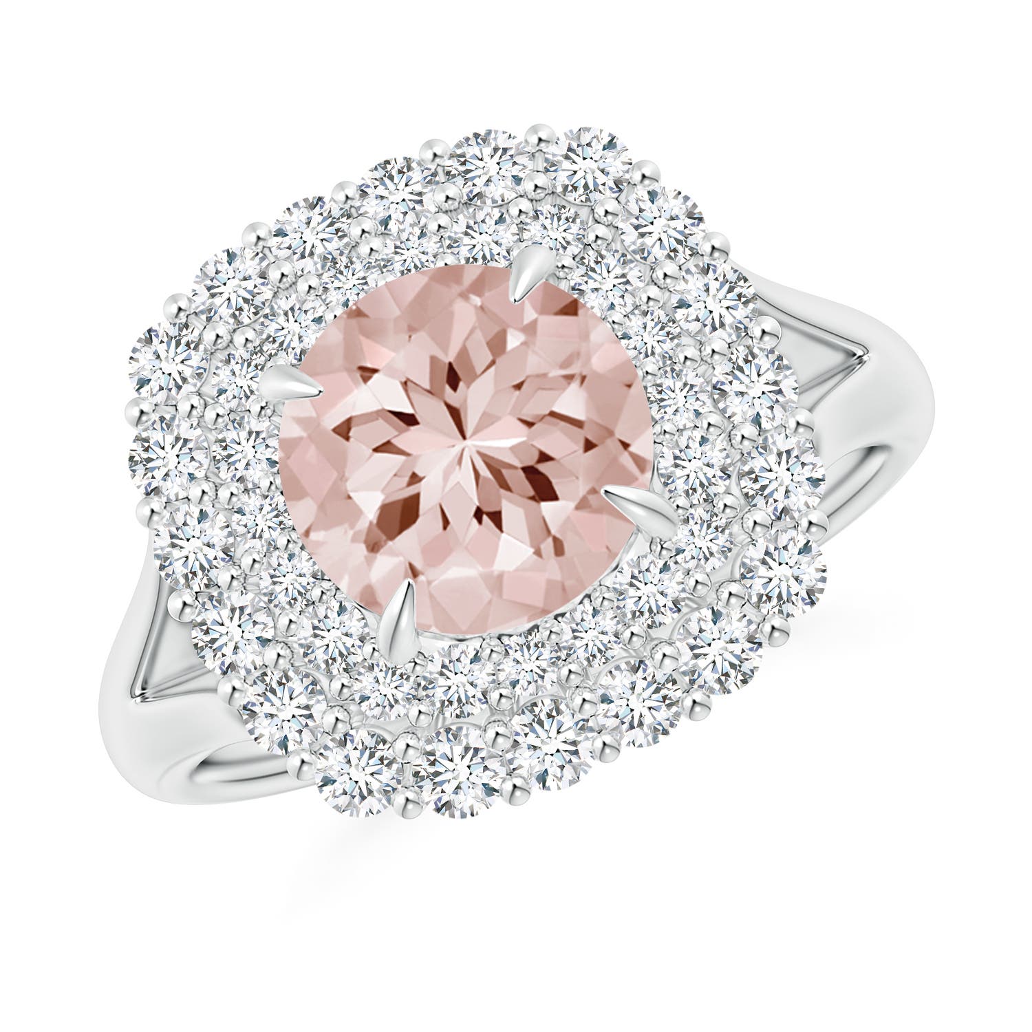 AA - Morganite / 2.52 CT / 14 KT White Gold