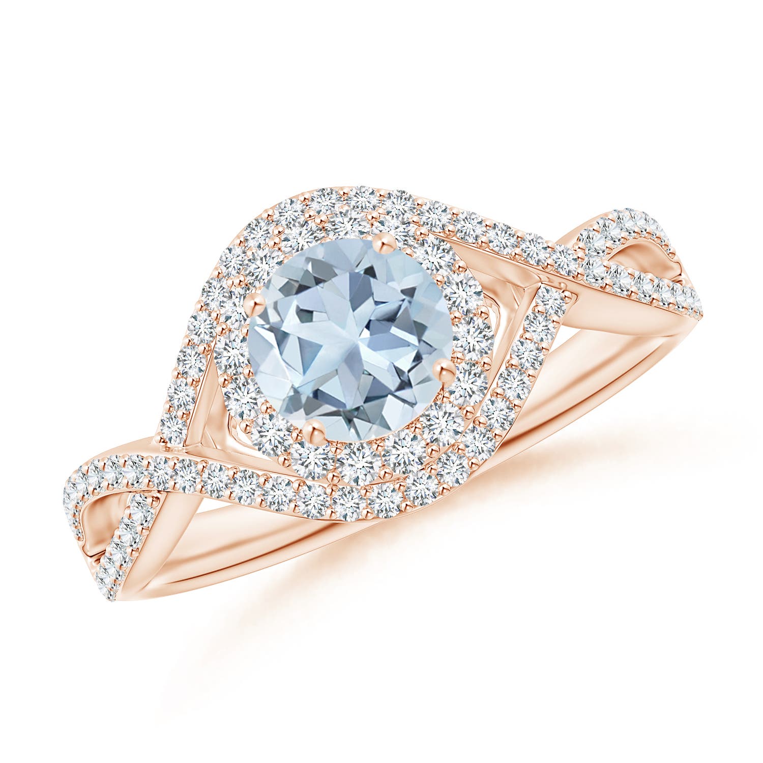 A - Aquamarine / 1.17 CT / 14 KT Rose Gold