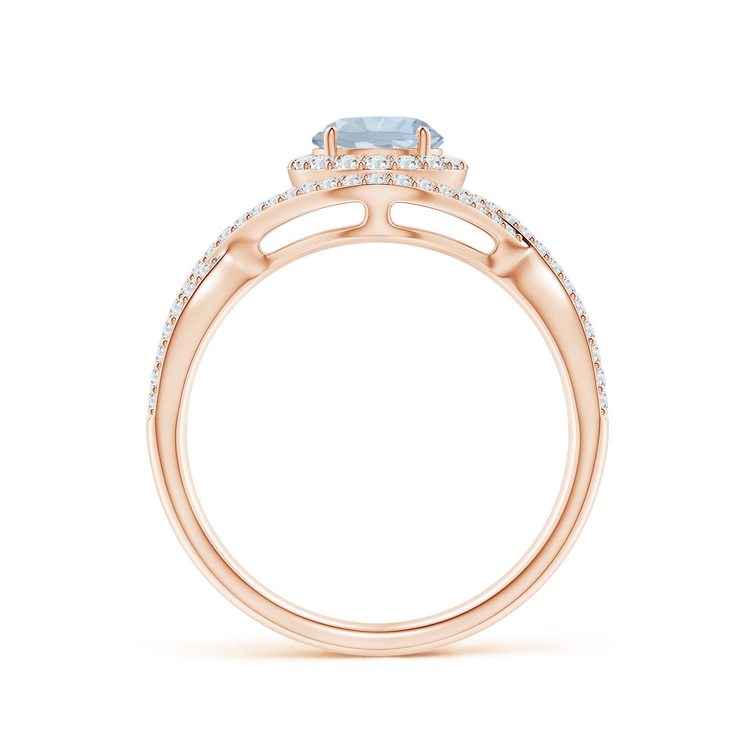 A - Aquamarine / 1.17 CT / 14 KT Rose Gold