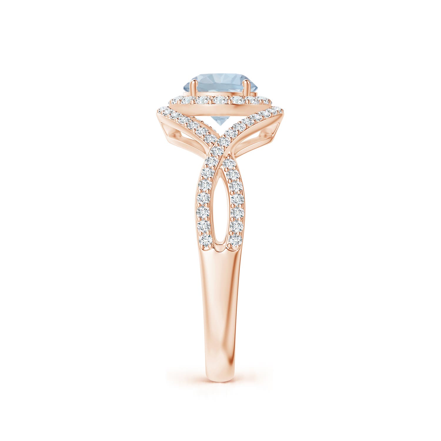 A - Aquamarine / 1.17 CT / 14 KT Rose Gold