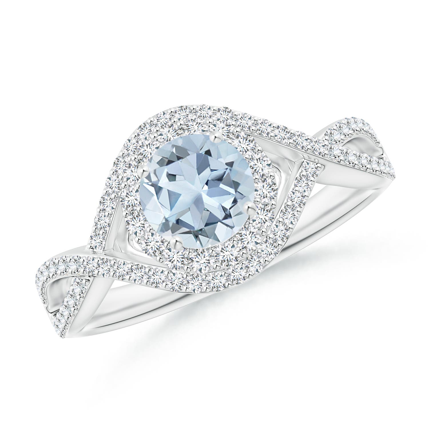 A - Aquamarine / 1.17 CT / 14 KT White Gold