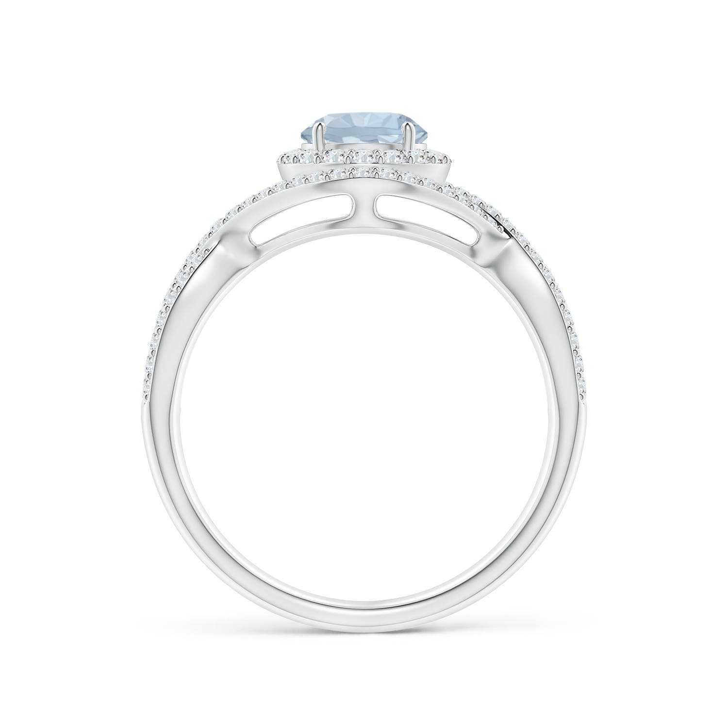 A - Aquamarine / 1.17 CT / 14 KT White Gold