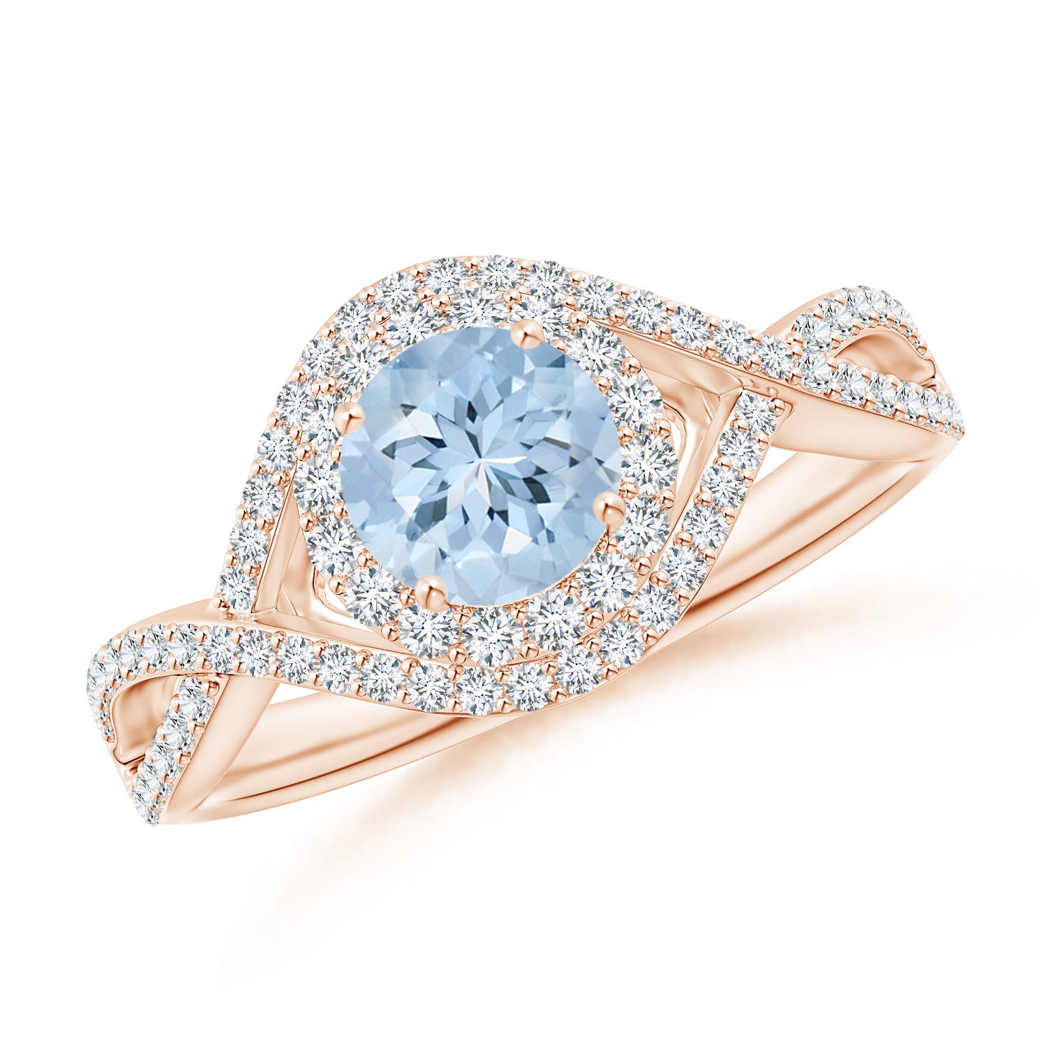 AA - Aquamarine / 1.17 CT / 14 KT Rose Gold