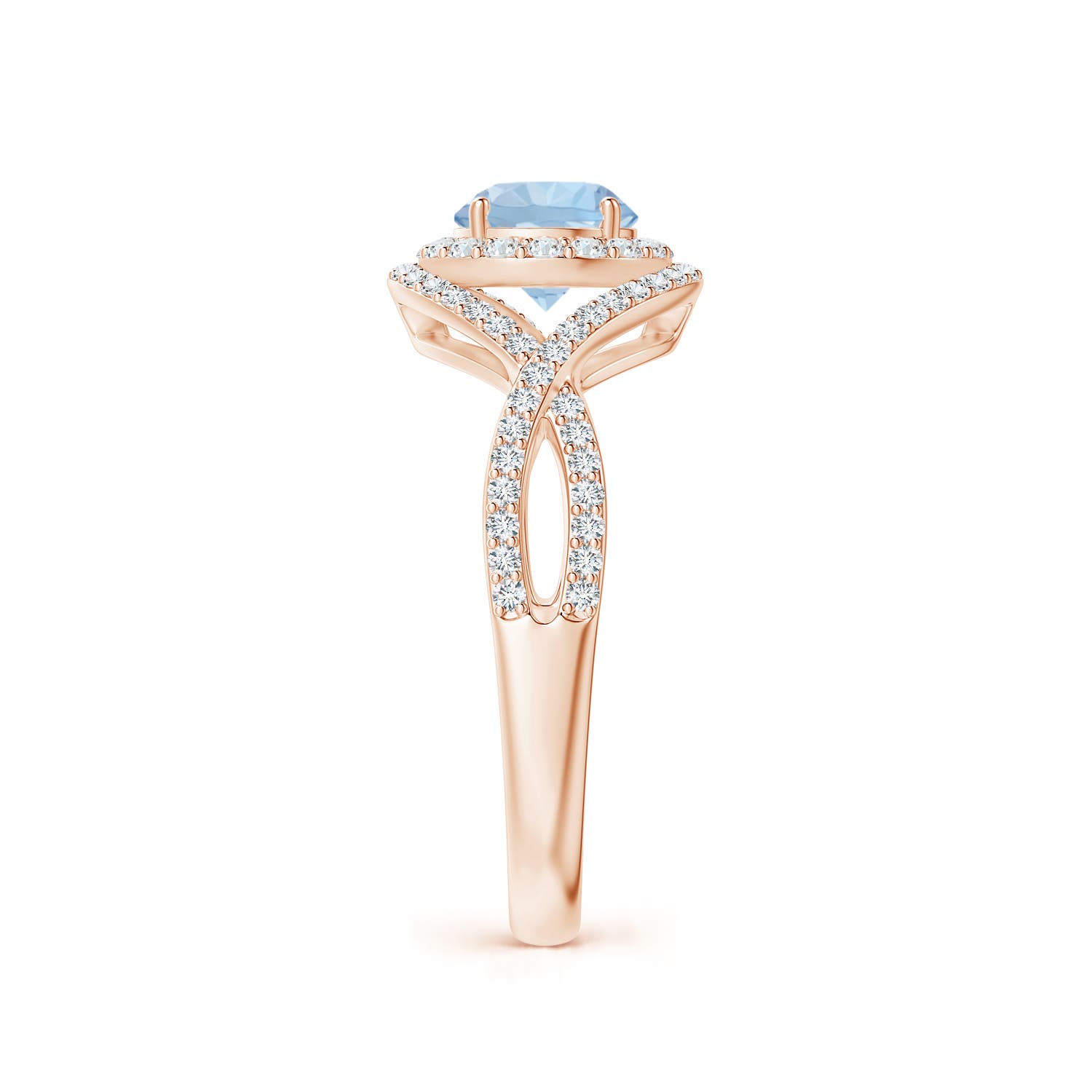 AA - Aquamarine / 1.17 CT / 14 KT Rose Gold