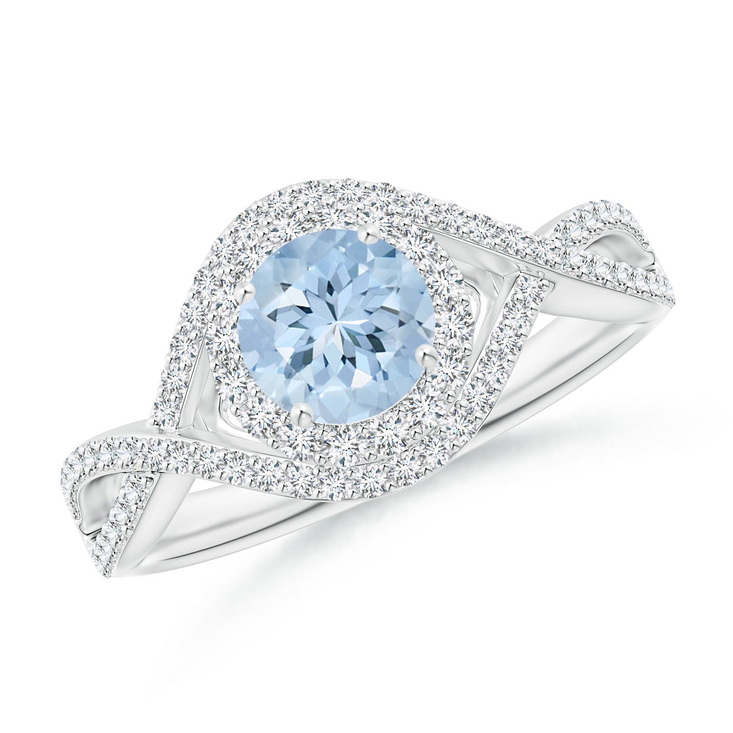 AA - Aquamarine / 1.17 CT / 14 KT White Gold