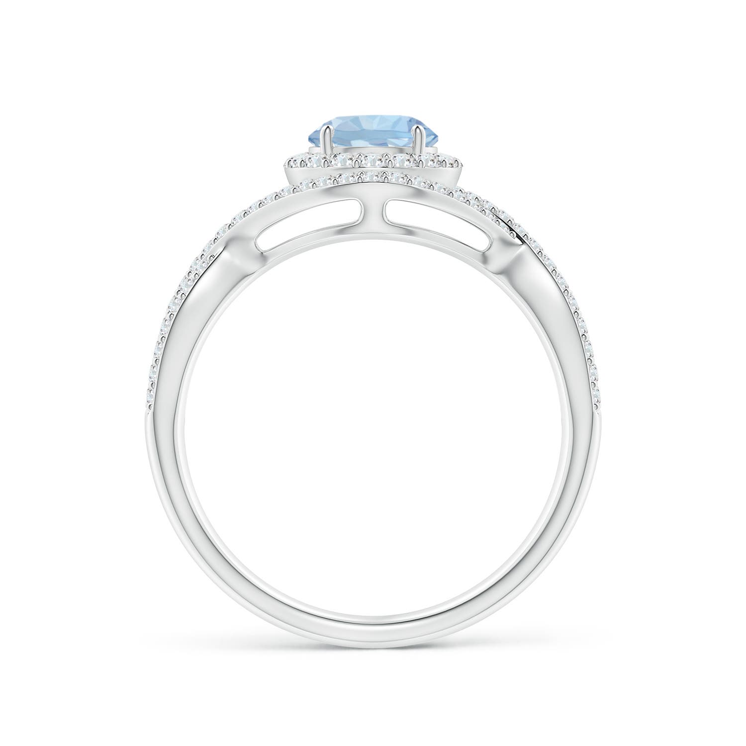 AA - Aquamarine / 1.17 CT / 14 KT White Gold